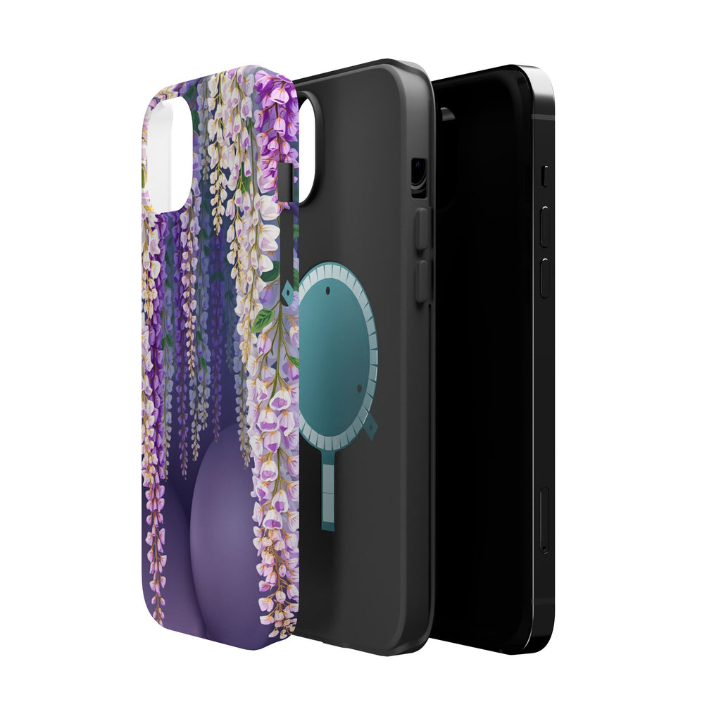 iPhone Mint And Blush Wisteria Cascade Slim Everyday Designer Case · iPhone Case