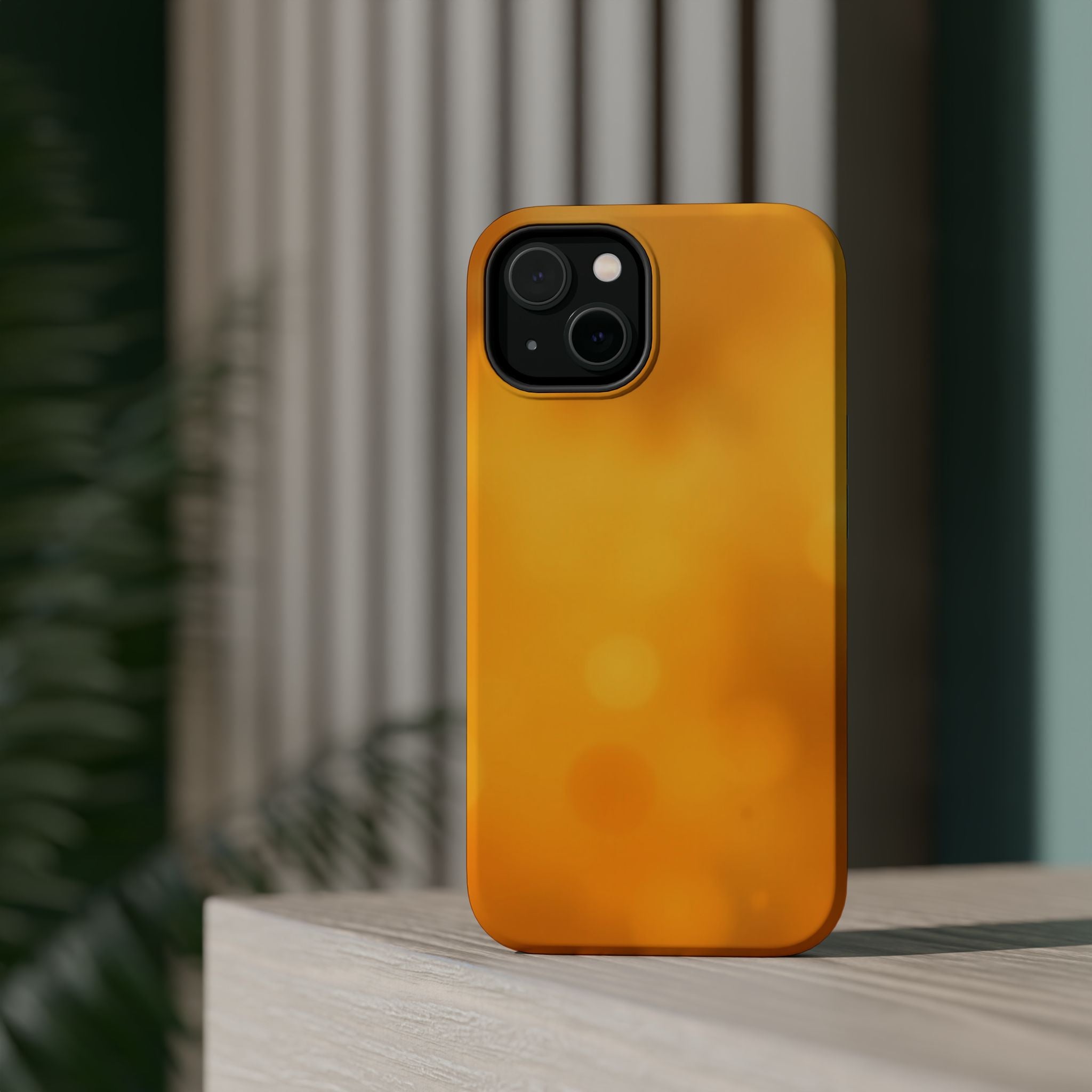 iPhone Mustard And Rust Pixel Blur Bold Modern Everyday Snap Case · iPhone Case