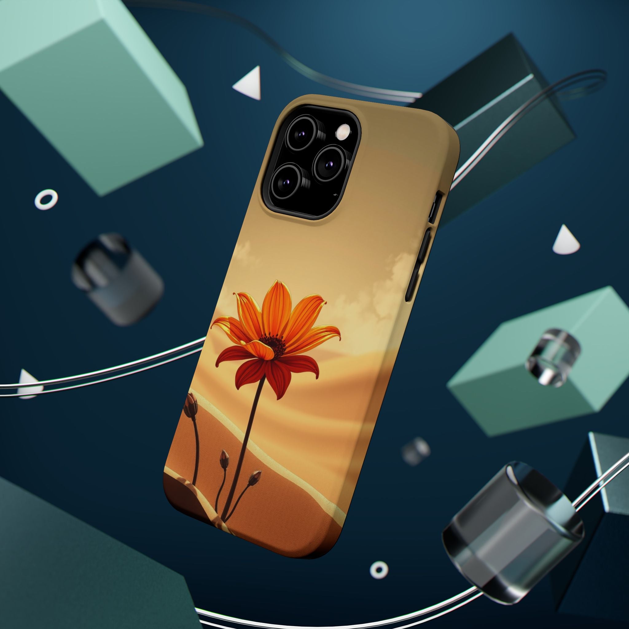 iPhone Neon Floral Dark Gothic Ink Bold Modern Everyday Snap Case · iPhone Case