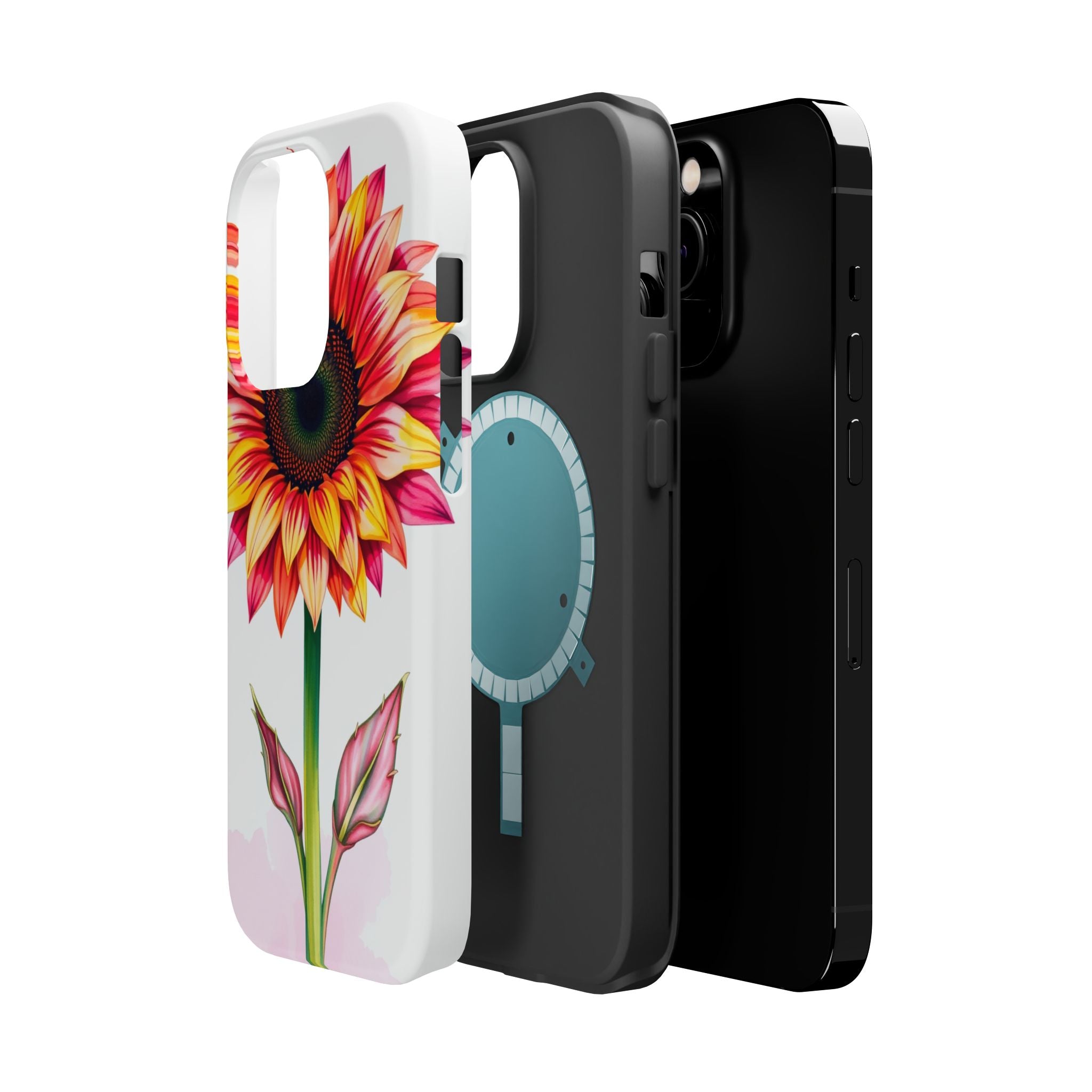 iPhone Sunflower Pop Vibrant Watercolor Slim Snap Case · iPhone Case