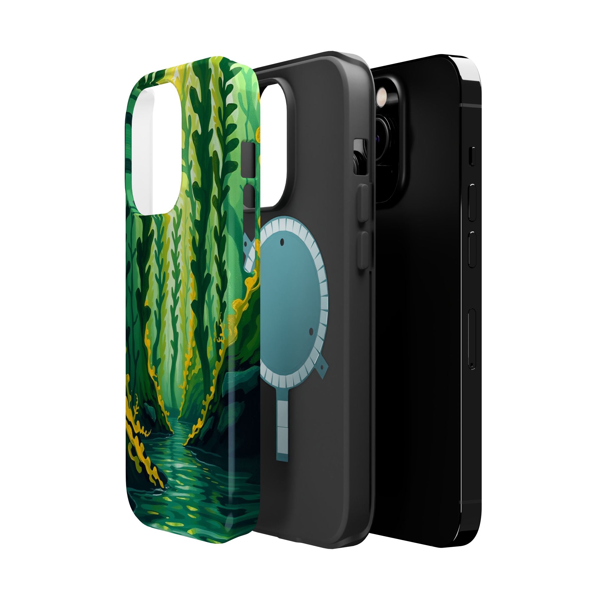iPhone Kelp Forest Oil Painting Impressionist Slim iPhone Everyday · iPhone Case