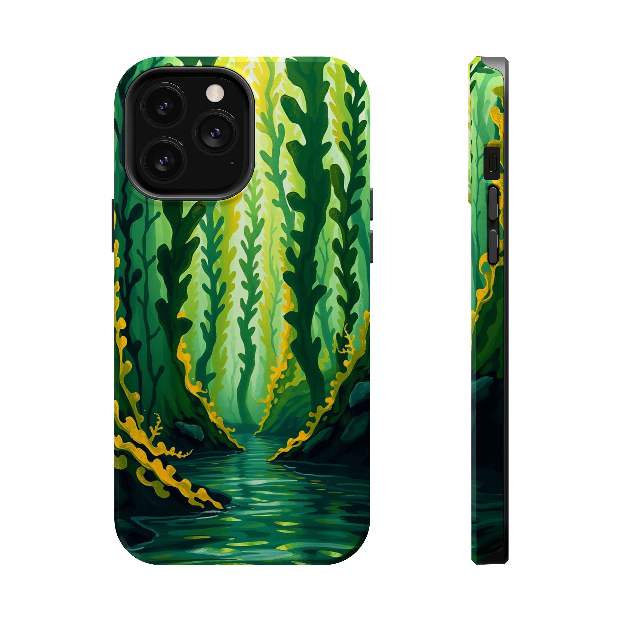 iPhone Kelp Forest Oil Painting Impressionist Slim iPhone Everyday · iPhone Case