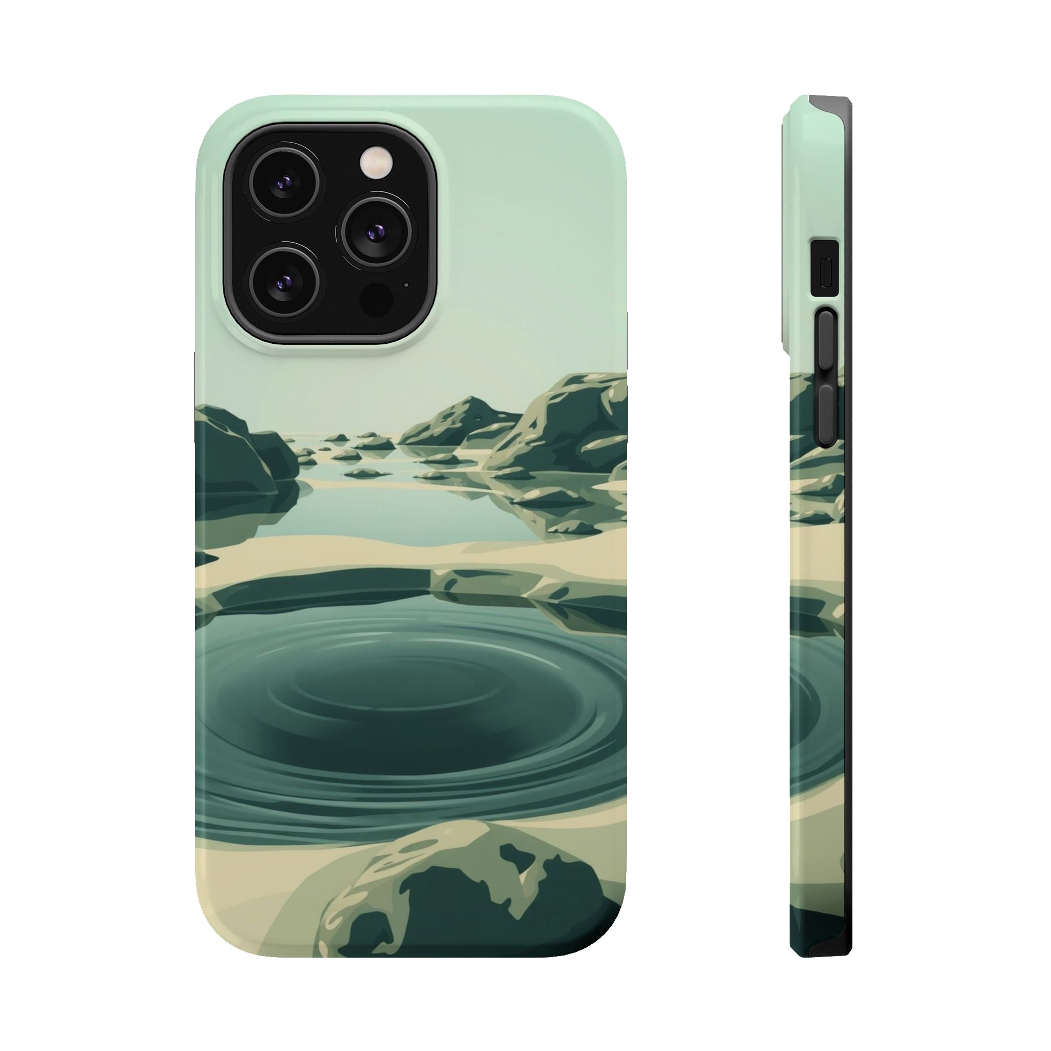 iPhone Radiant Tidal Pool Design Bold Modern Everyday Snap Case · iPhone Case