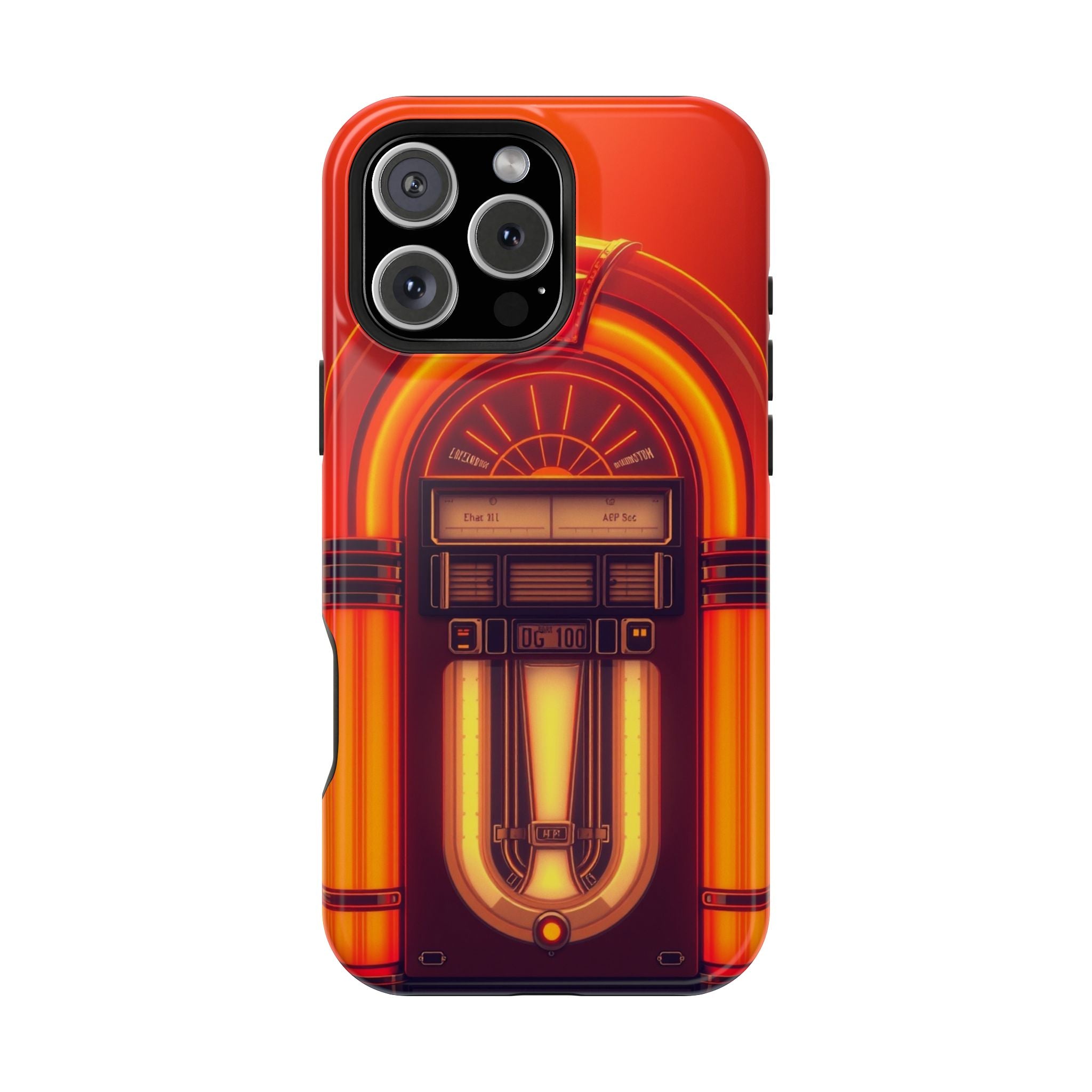 iPhone Jukebox Glow Neon Cyberpunk Bold Modern Everyday Snap Case · iPhone Case