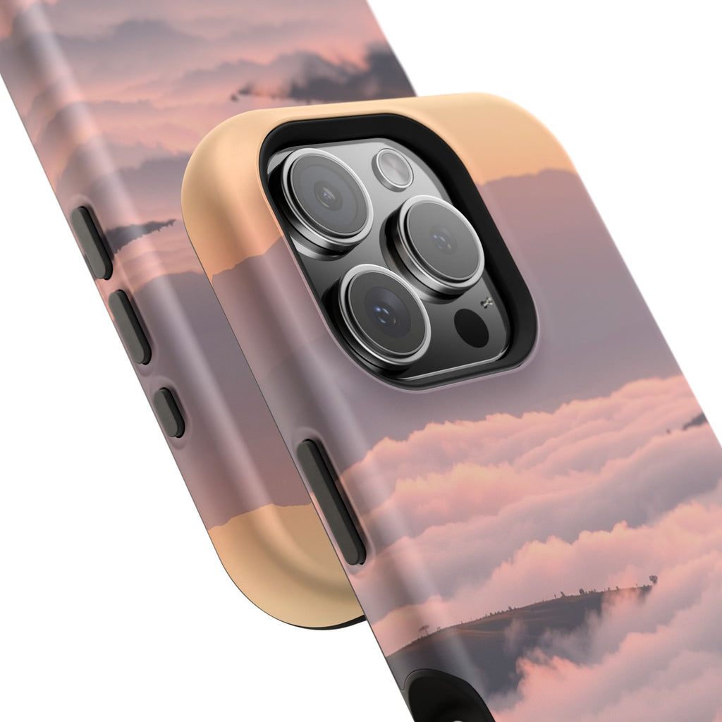 iPhone Fog Rolling Over Hills Grunge Distressed Soft iPhone Finish · iPhone Case