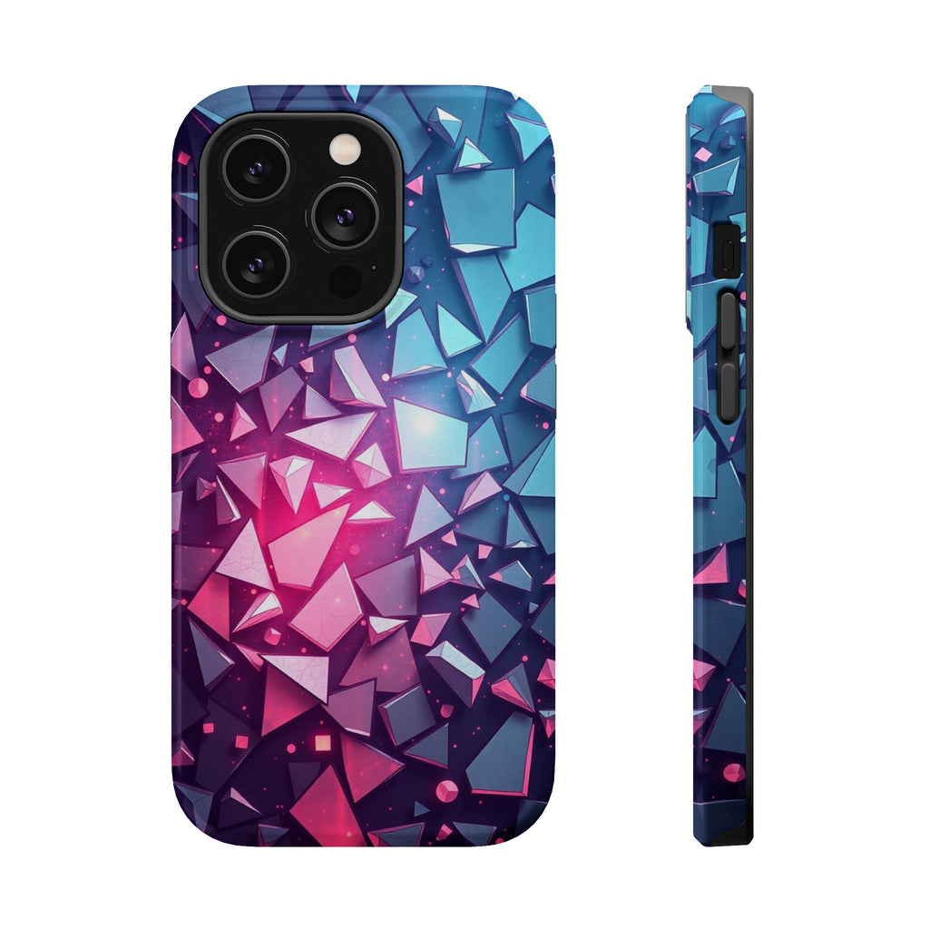 iPhone Mint And Blush Mosaic Shards Slim Everyday Designer Case · iPhone Case