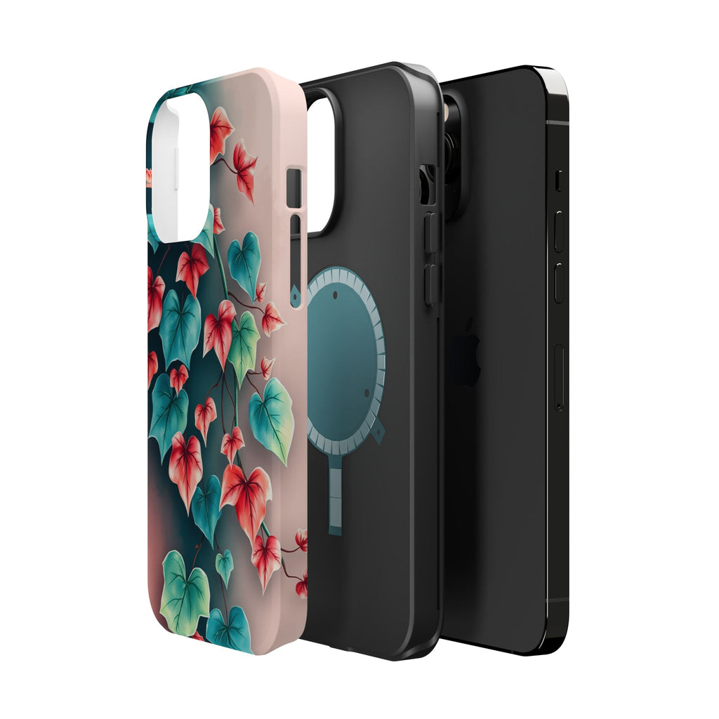 iPhone Art Nouveau Vine Teal And Coral Slim Snap Case · iPhone Case