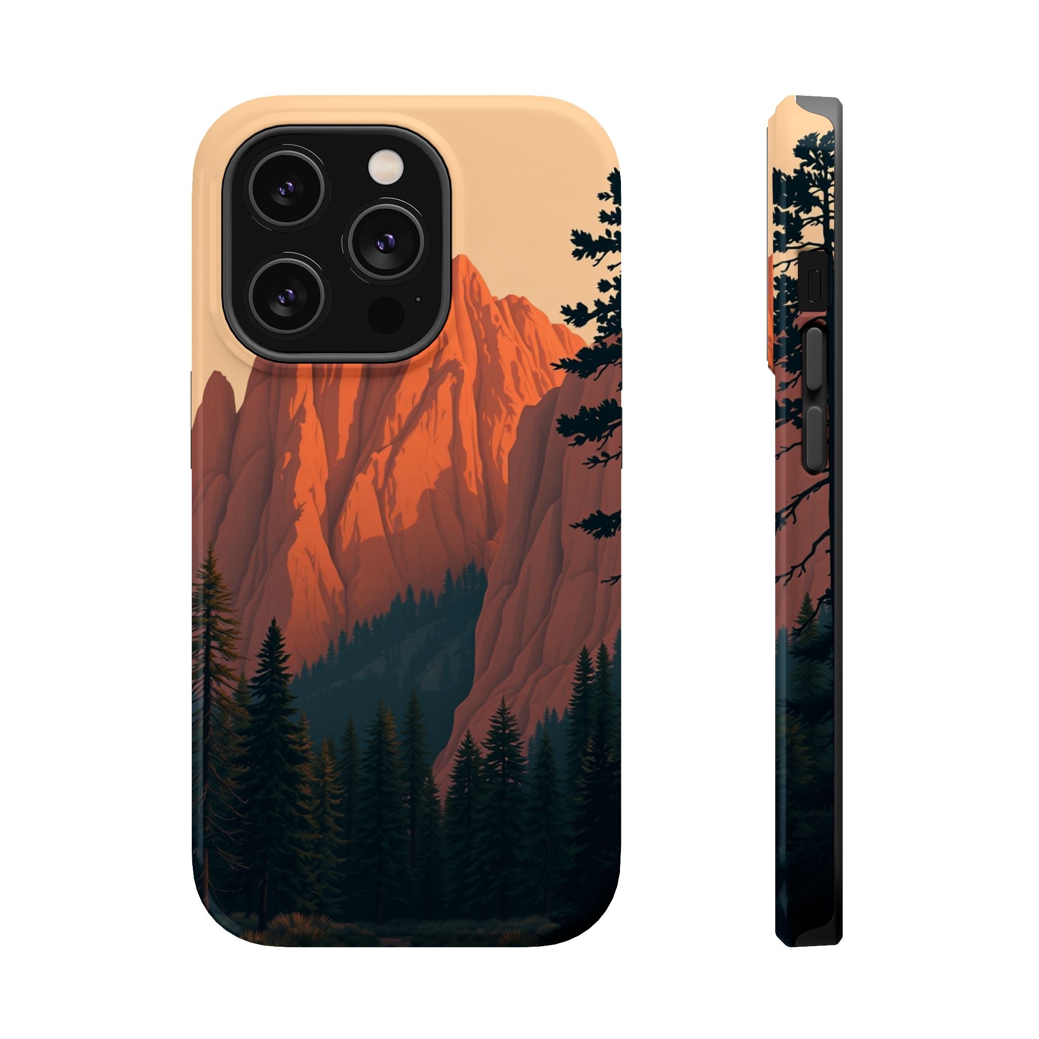 iPhone Serene Pine Ridge Design 18 Bold Modern Everyday Snap Case · iPhone Case