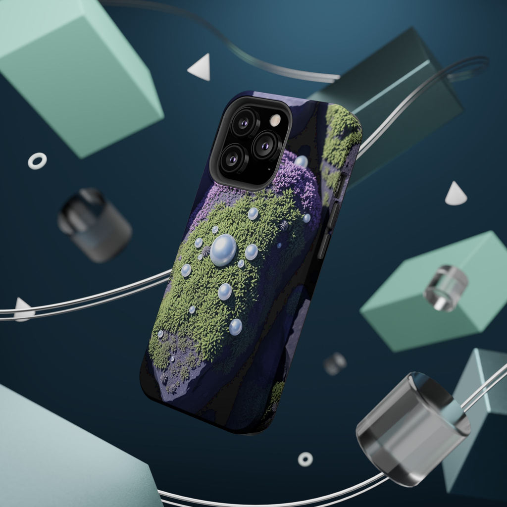 iPhone Moss Covered Rocks Electric Art Slim Everyday Designer Case · iPhone Case