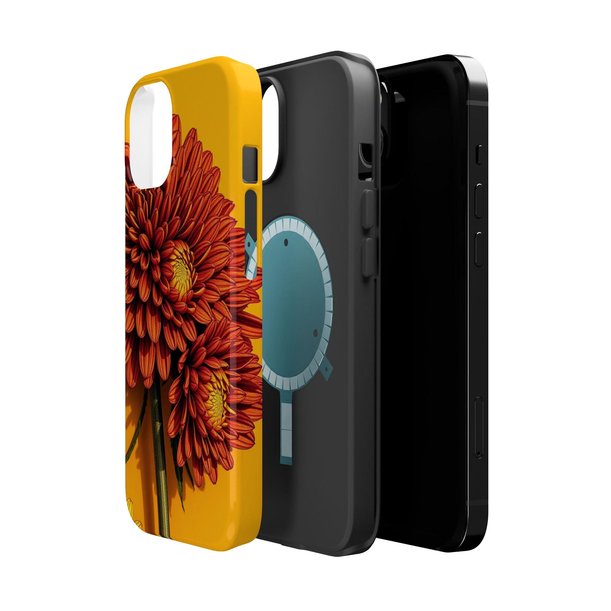 iPhone Mustard And Rust Ranunculus Stack Slim Everyday iPhone 14 · iPhone Case