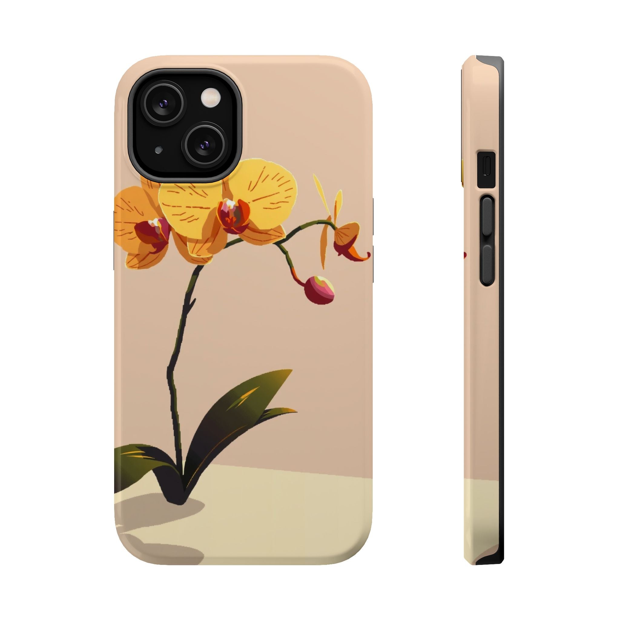 iPhone Orchid Study Pixel Art -Bit Bold Modern Everyday Snap Case · iPhone Case