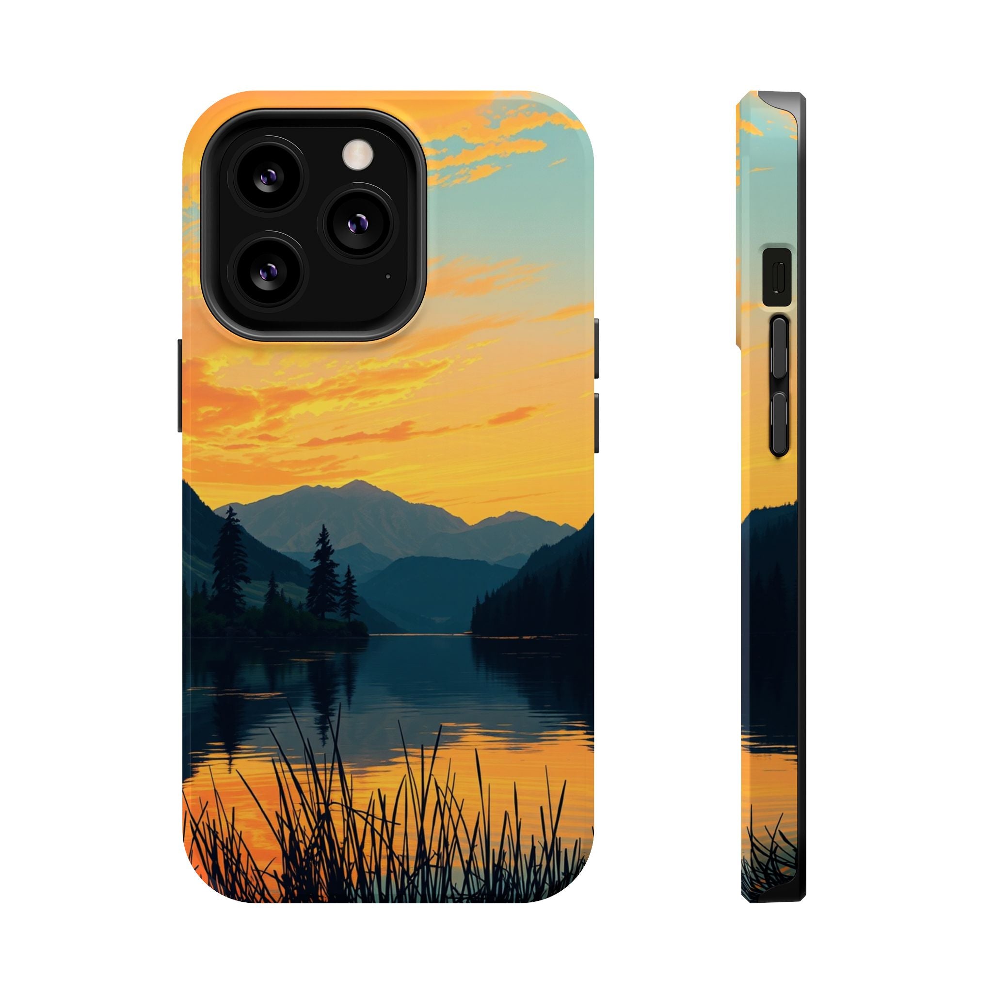 iPhone Lake at Twilight Oil Painting Impressionist iPhone Artistic · iPhone Case