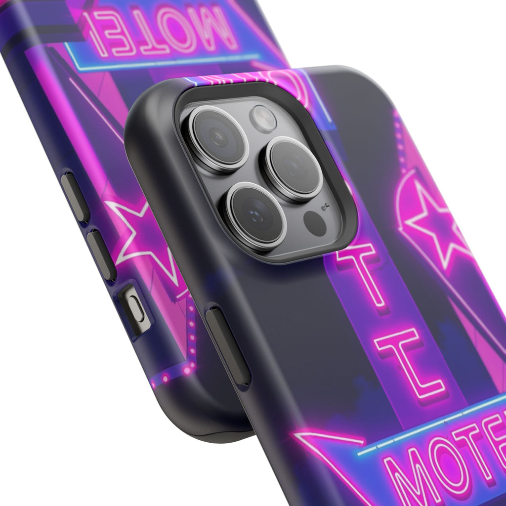 iPhone Neon Sign Motel Enchanted Art Slim Everyday Designer Case · iPhone Case