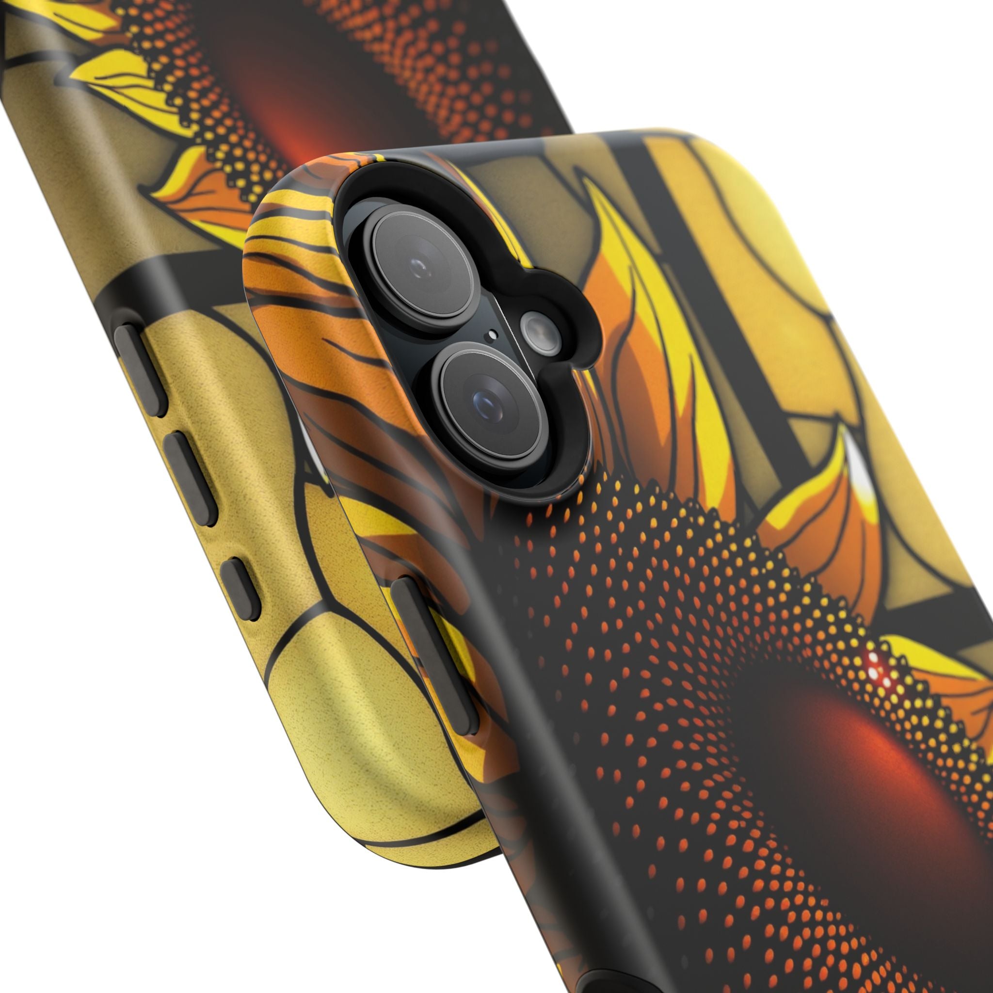 iPhone Sunflower Pop Stained Glass Bold Modern Everyday Snap Case · iPhone Case