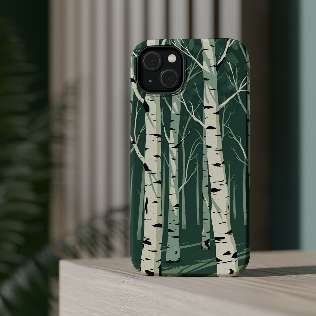iPhone Birch Grove Abstract Geometric Slim Everyday Designer Case · iPhone Case