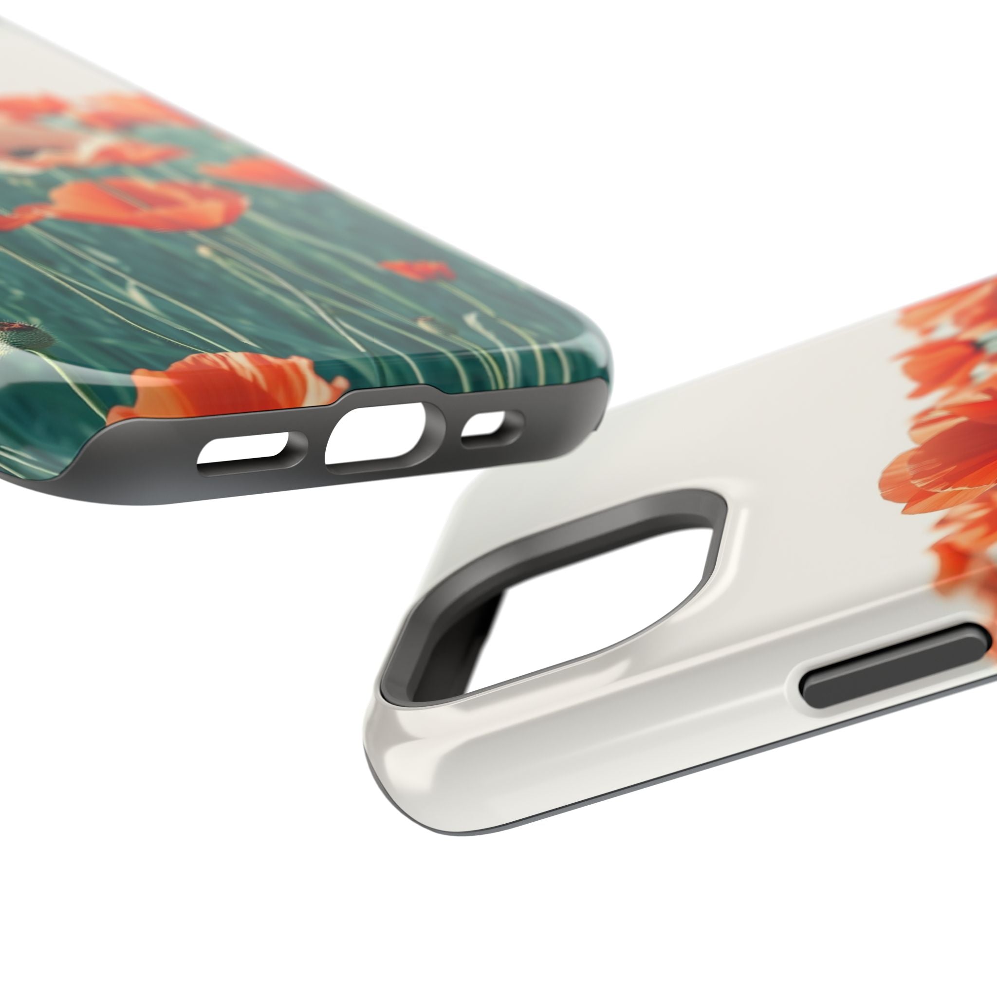 iPhone Mint And Blush Poppy Field 10 Slim Everyday Designer Case · iPhone Case