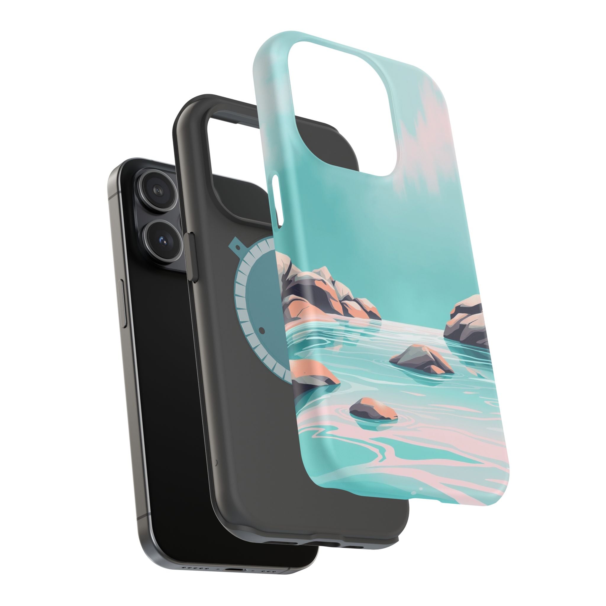iPhone Vibrant Tidal Pool Design Bold Modern Everyday Snap Case · iPhone Case