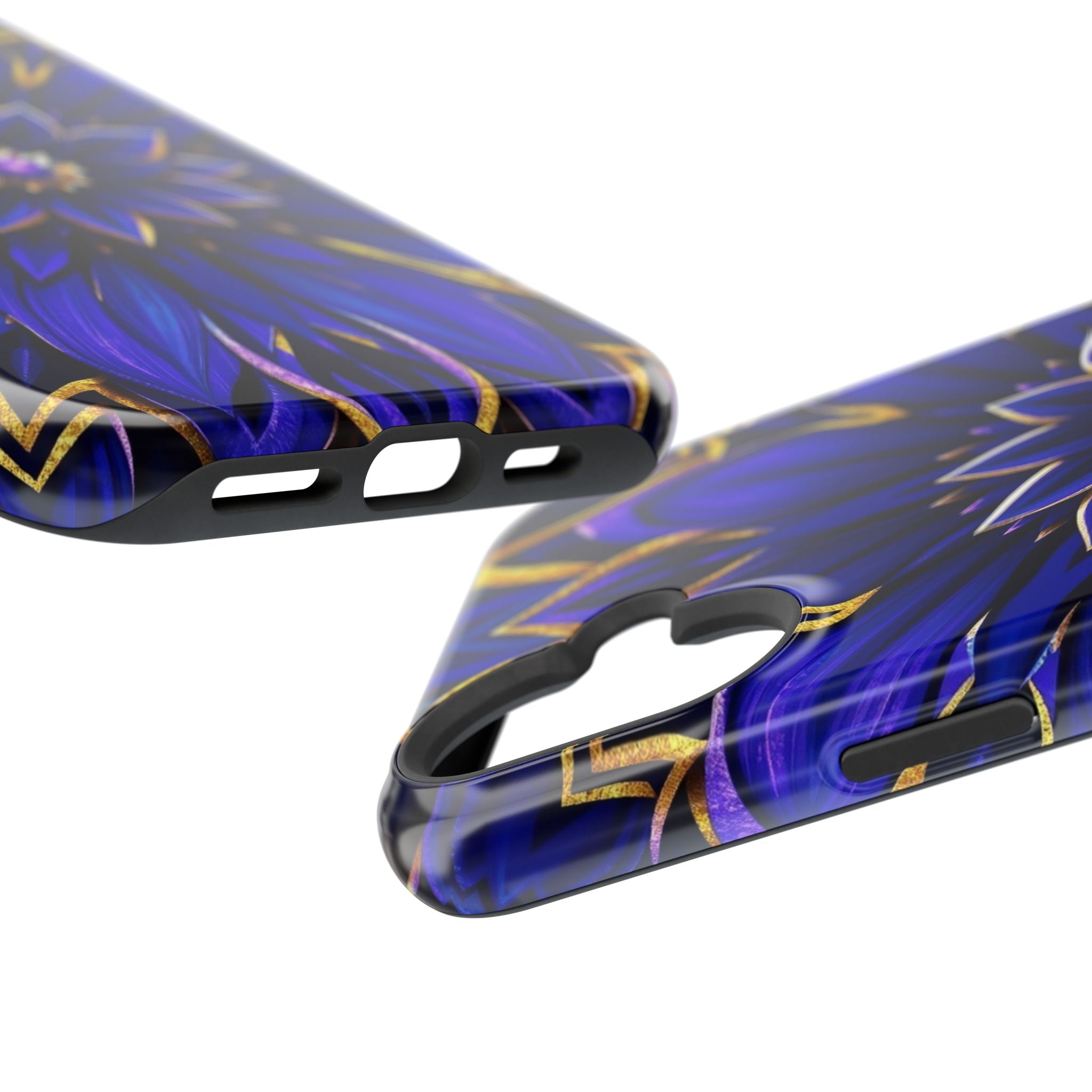 iPhone Floral Mandala Electric Art 14 Slim Everyday Designer Case · iPhone Case