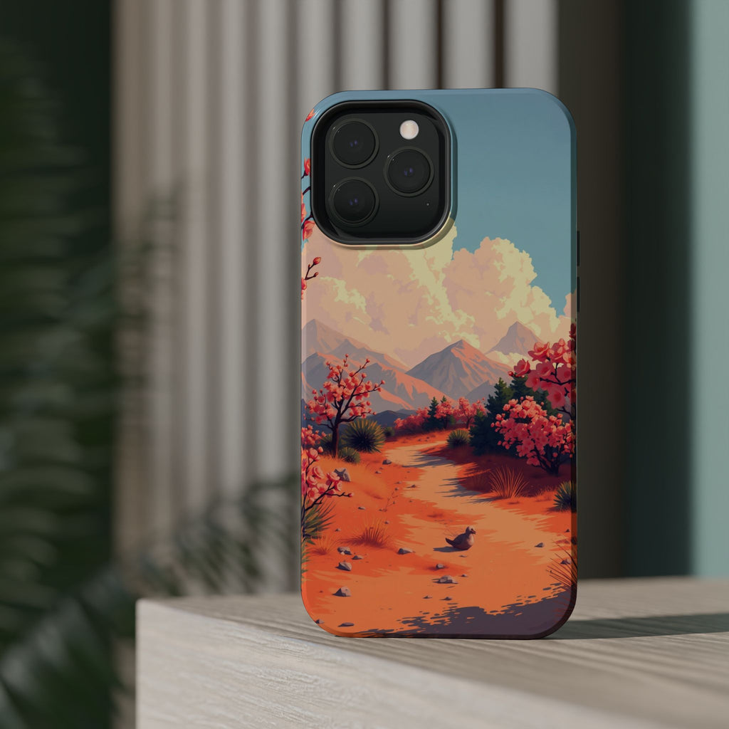 iPhone Burnt Orange And Sand Blossom Trail Slim iPhone Everyday · iPhone Case