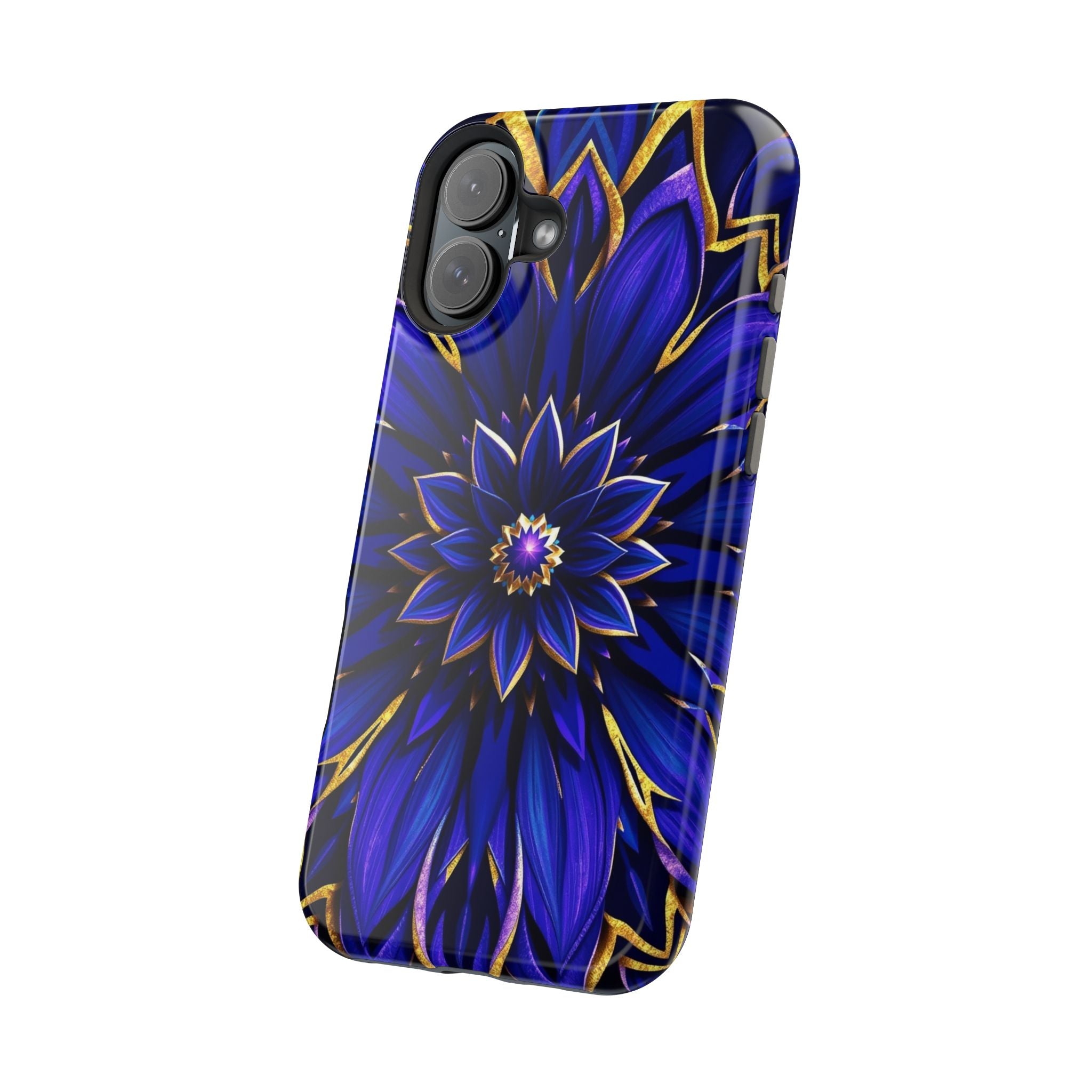 iPhone Floral Mandala Electric Art 14 Slim Everyday Designer Case · iPhone Case