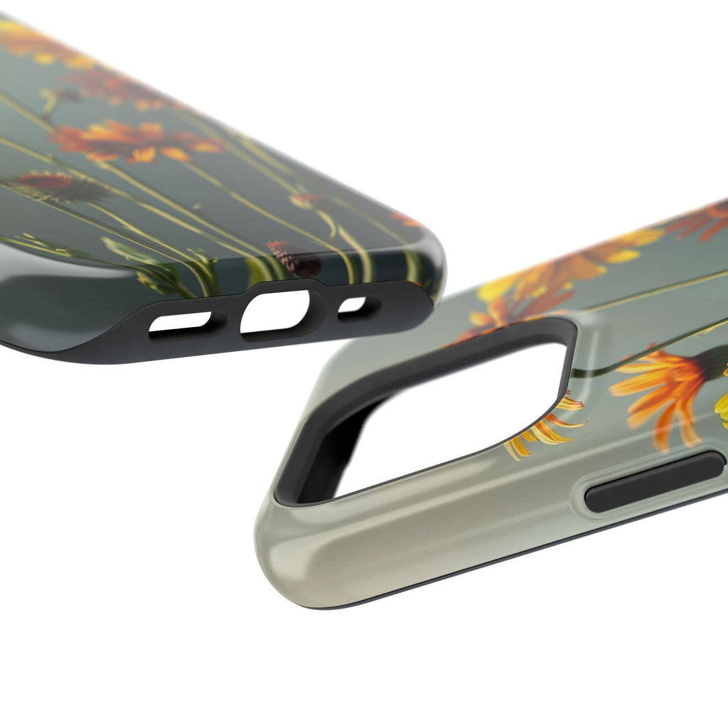 iPhone Mustard And Rust Wildflower Bunch Slim Everyday iPhone Designer · iPhone