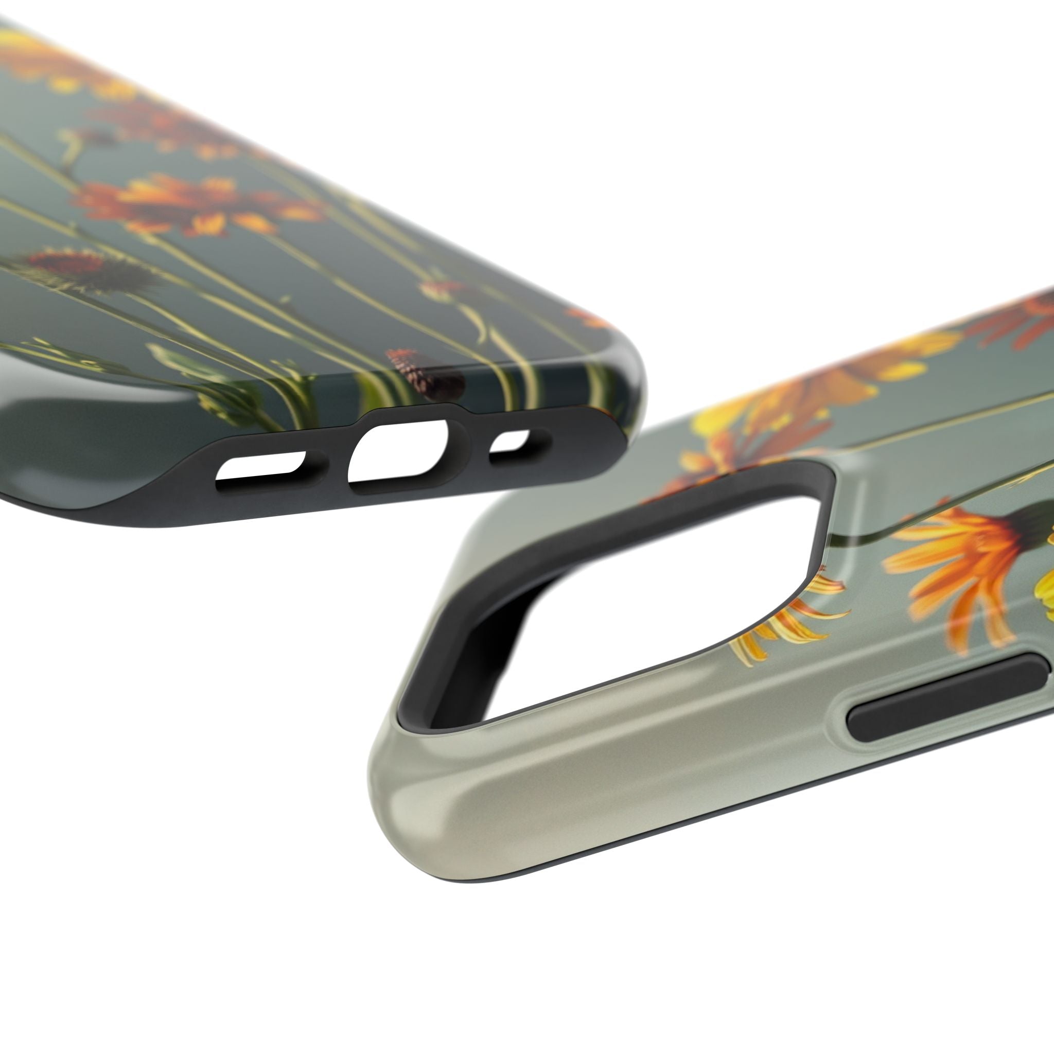 iPhone Mustard And Rust Wildflower Bunch Slim Everyday iPhone Designer · iPhone