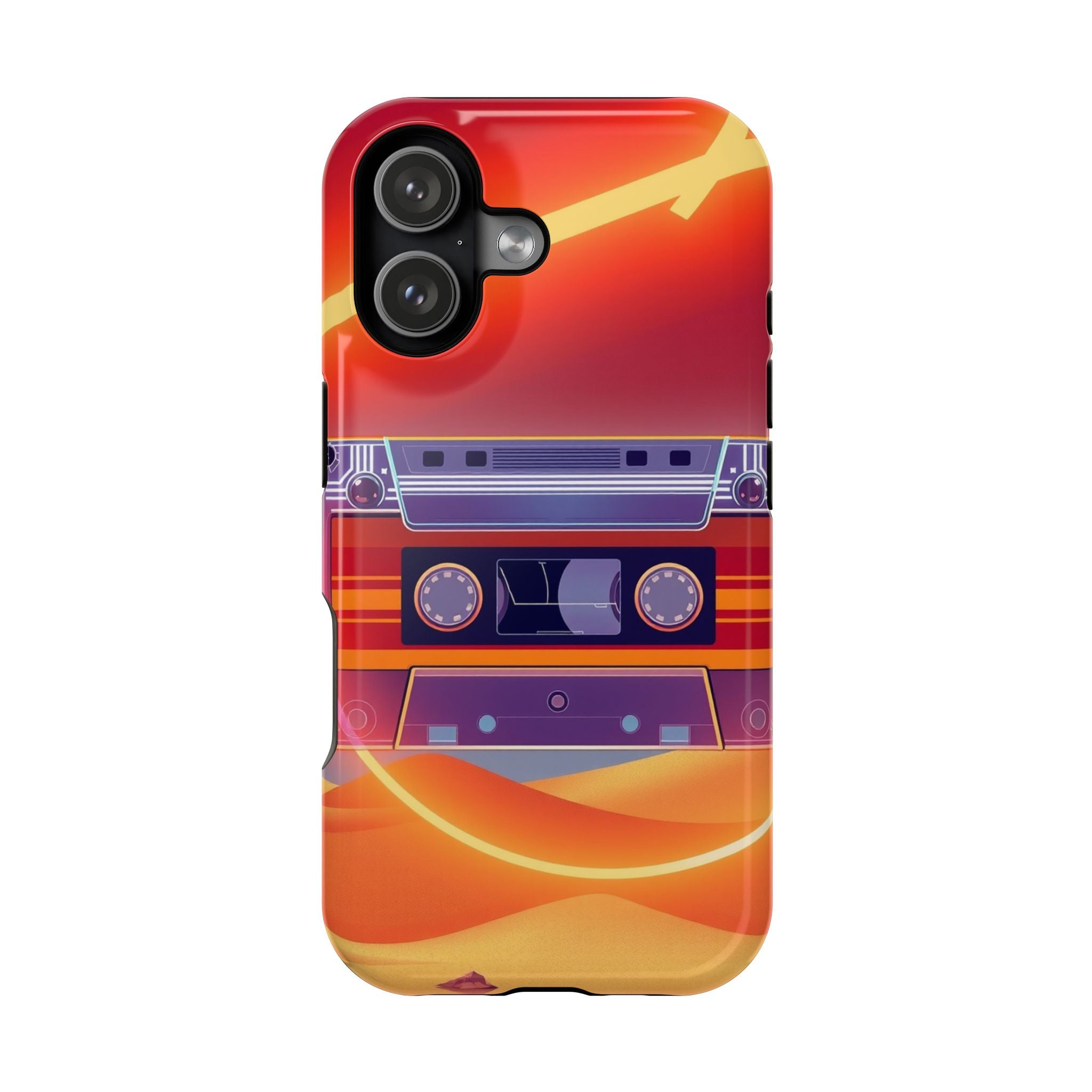 iPhone Cassette Tape Rewind Bold Art Slim Everyday Designer Case · iPhone Case