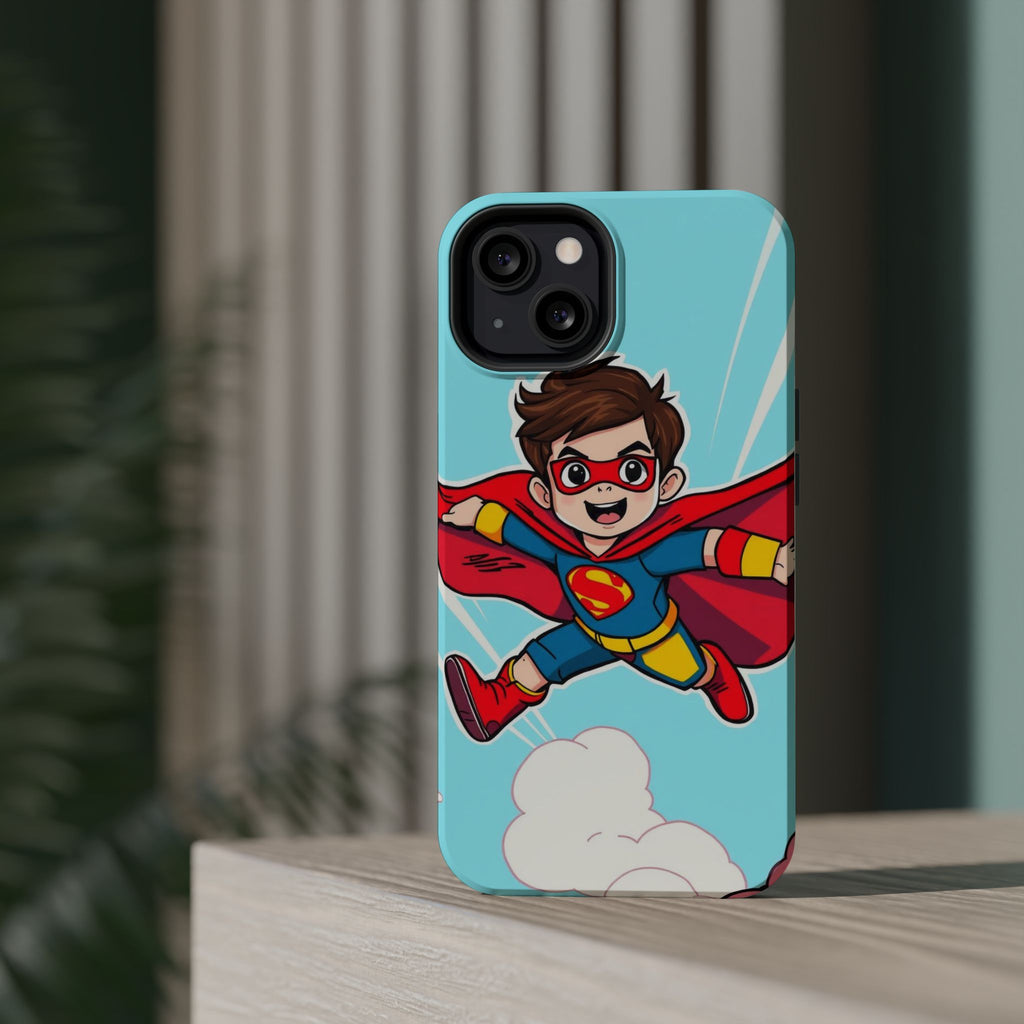 iPhone Kid Superhero Flying Kids Fun iPhone Phone Case Gift Slim · iPhone Case