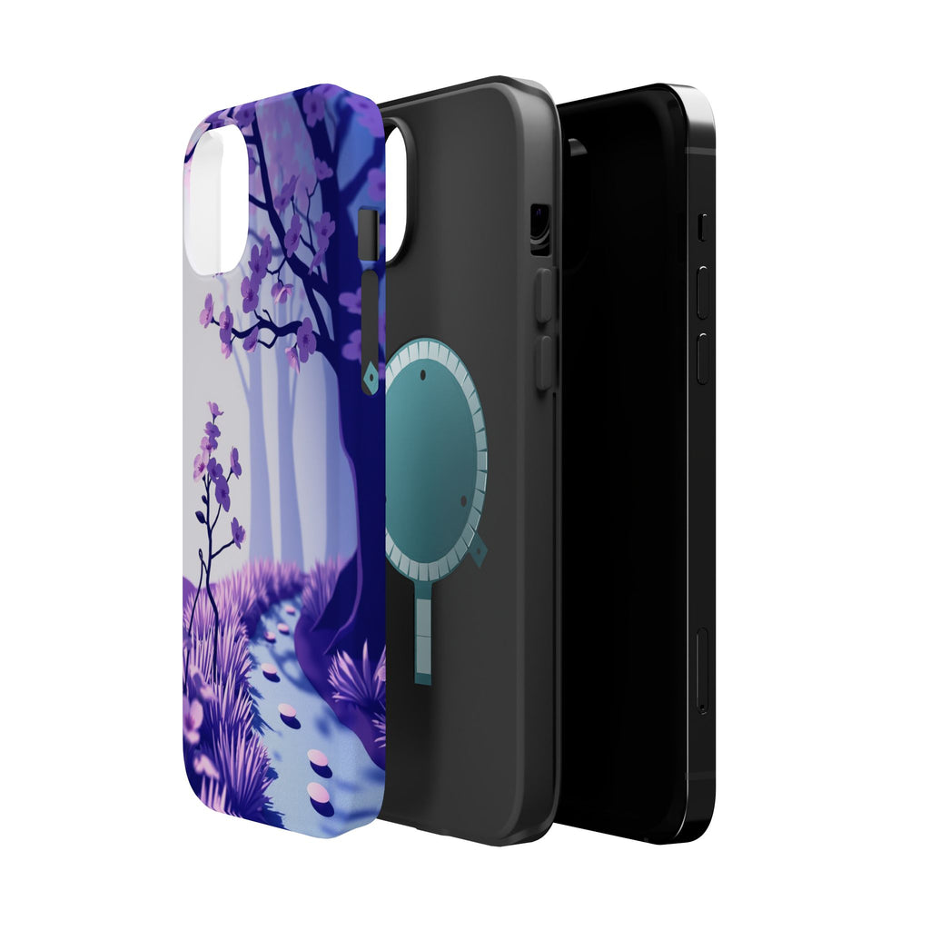iPhone Blossom Trail Paper Cut Art Bold Modern Everyday Snap Case · iPhone Case