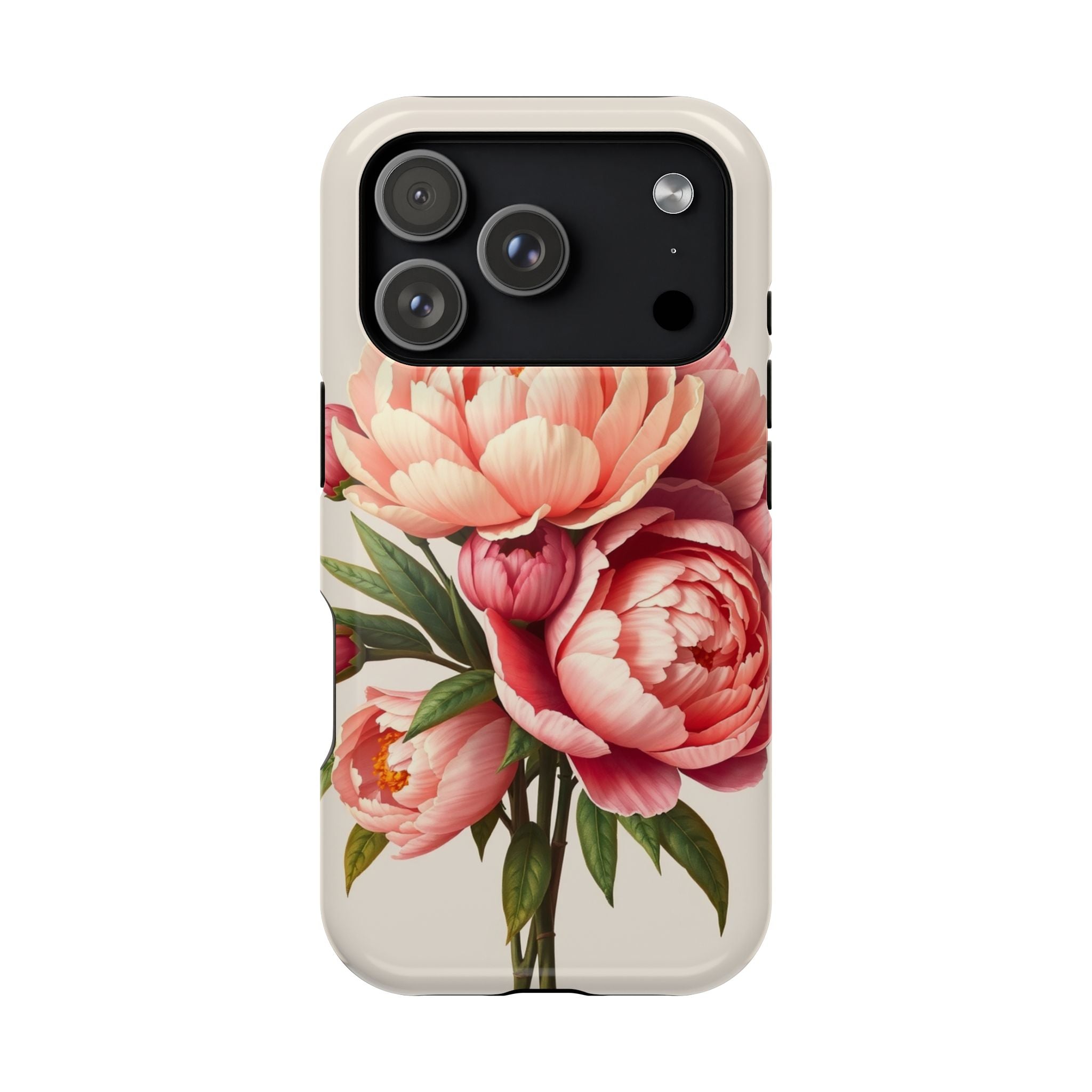iPhone Rose Pink And Cream Peony Bouquet Slim Everyday iPhone Designer · iPhone