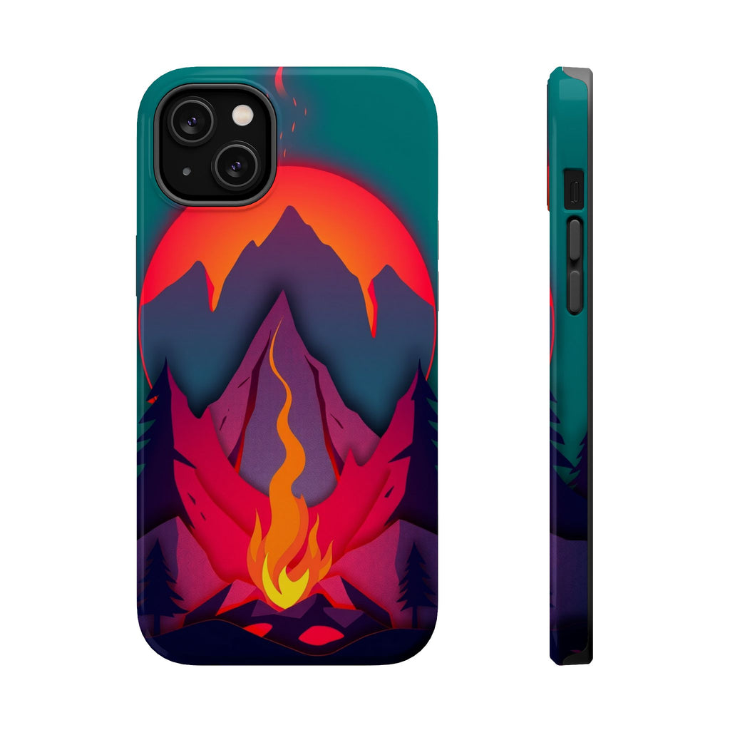 iPhone Cyan And Magenta Wildfire Glow Slim Everyday iPhone 12 Designer · iPhone