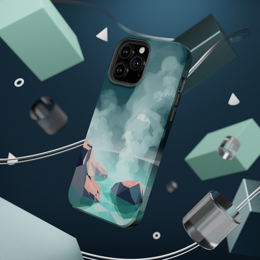 iPhone Mint And Blush Hot Spring Steam Slim Everyday iPhone 10 Designer · iPhone