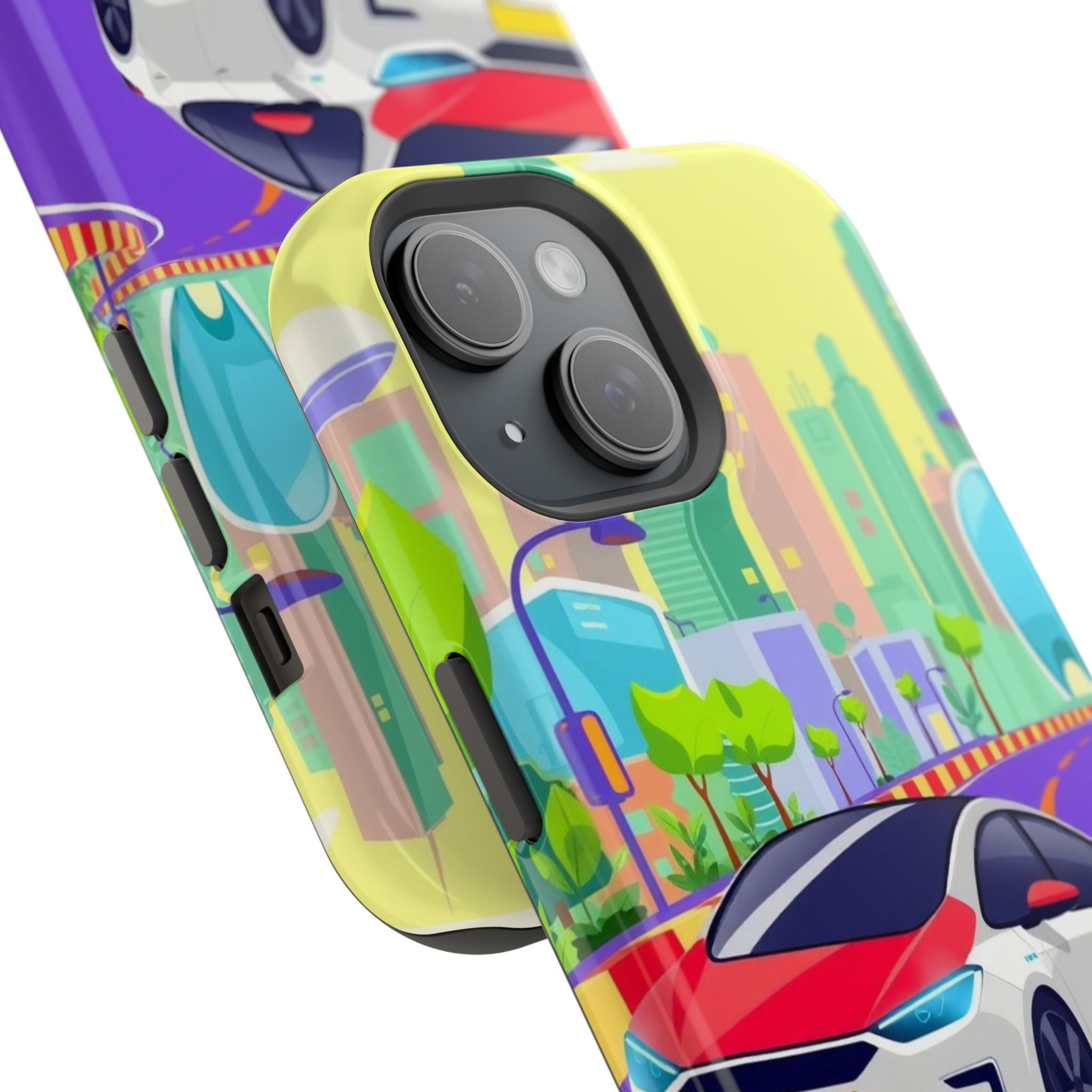 iPhone Electric Car Future Kids Fun Phone Case Gift Slim Snap Case · iPhone Case