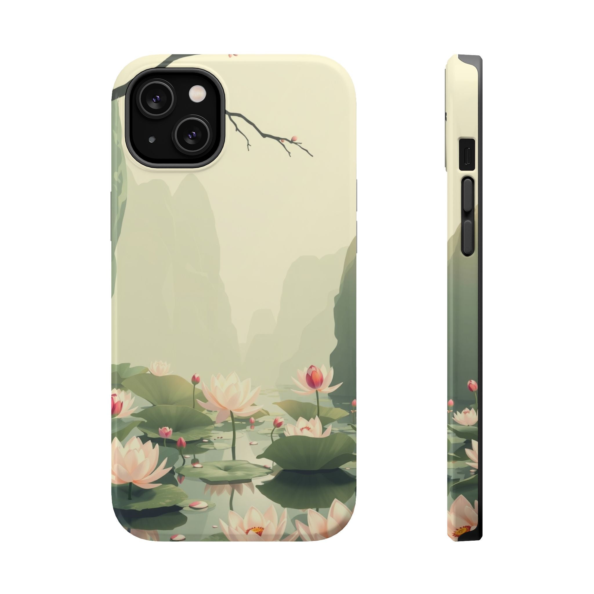 iPhone Lotus Pond Dreamy Design Slim Everyday Designer Case Galaxy · iPhone Case