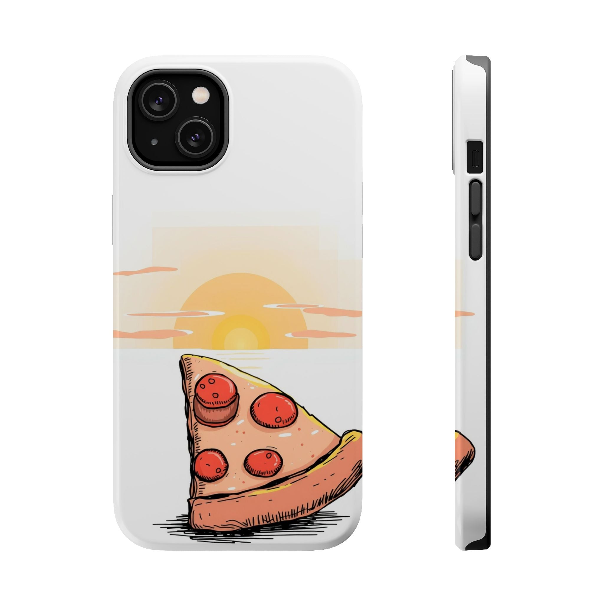iPhone Earthy Pizza Slice Sunset Design Slim Everyday Designer Case · iPhone Cas