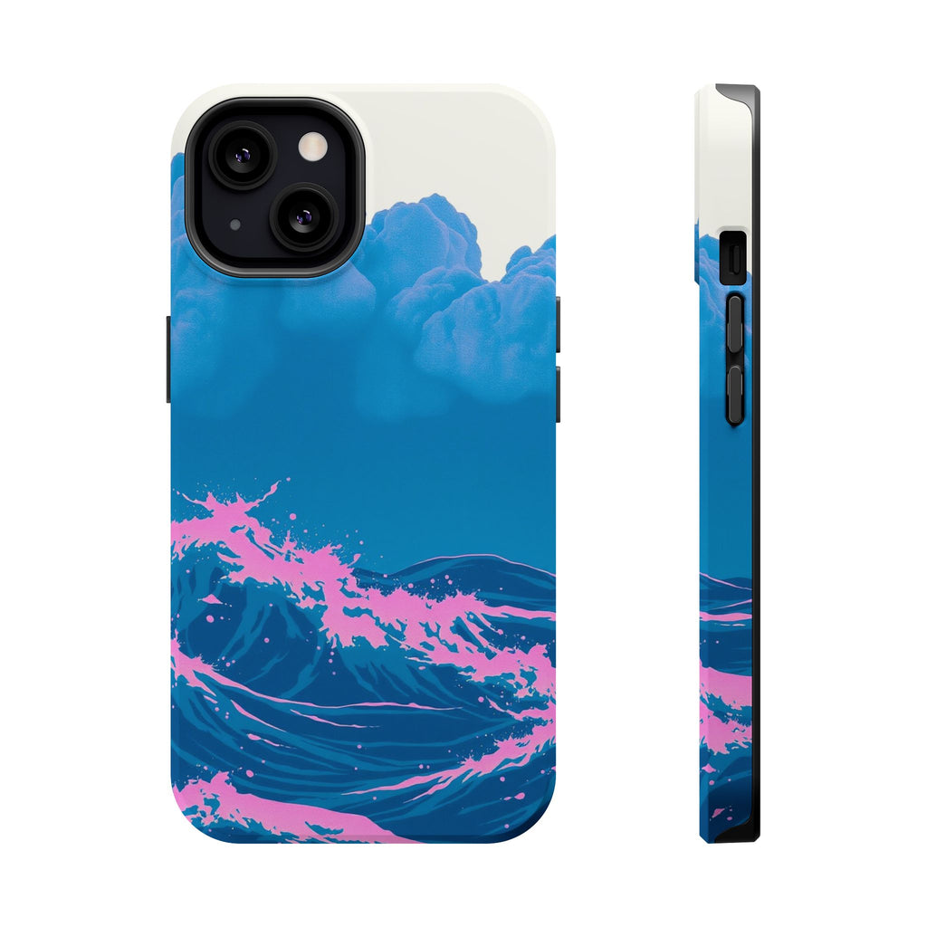 iPhone Storm at Sea Risograph Print Slim Everyday Designer Case · iPhone Case