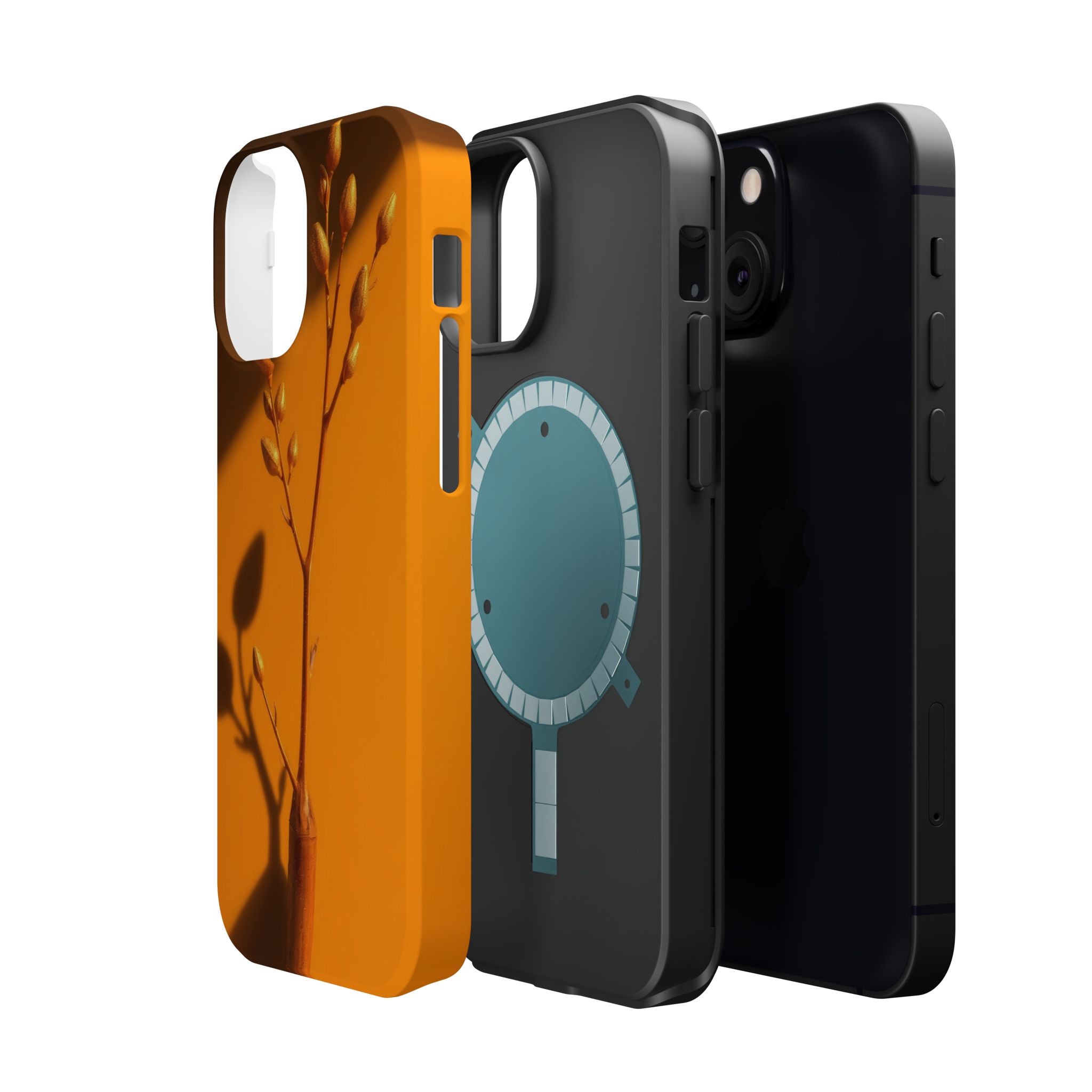 iPhone Mustard And Rust Minimalist Stem Slim Everyday iPhone Designer · iPhone C