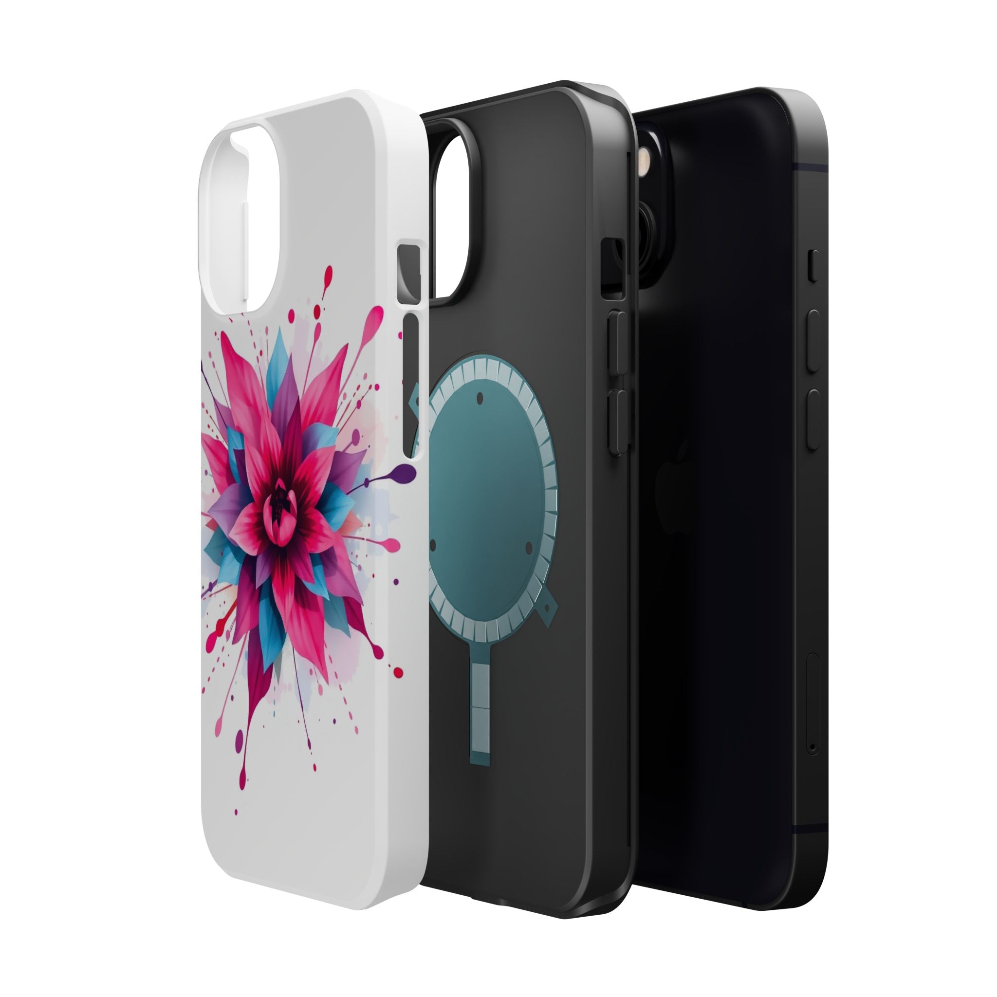 iPhone Floral Watercolor Splash Electric Art Slim iPhone Everyday · iPhone Case