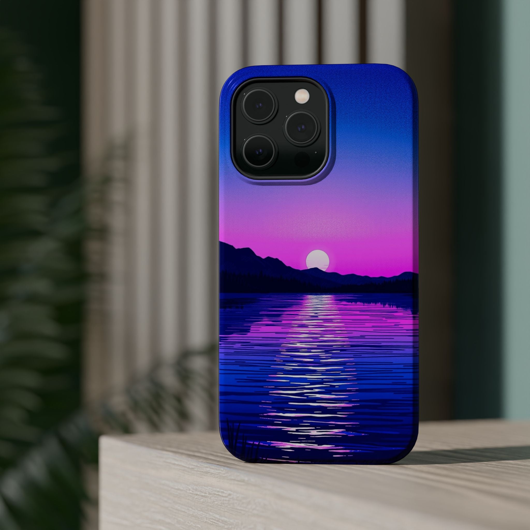 iPhone Indigo And Violet Lake at Twilight Slim iPhone Everyday Designer · iPhone