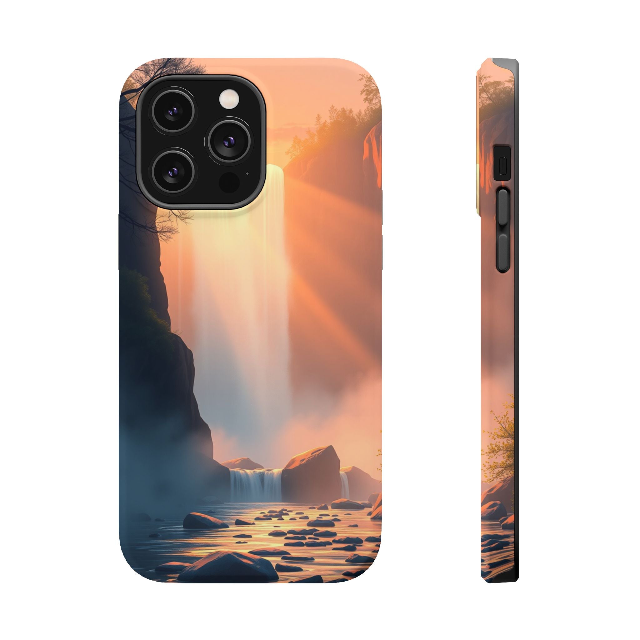 iPhone Waterfall Mist Bold Art 17 Bold Modern Everyday Snap Case · iPhone Case