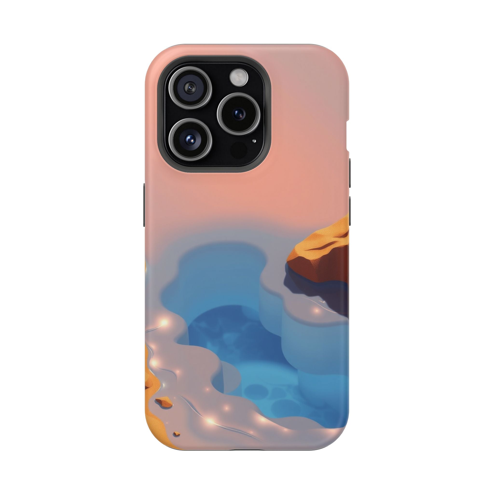 iPhone Burnt Orange And Sand Tidal Pool Slim Everyday iPhone Designer · iPhone C