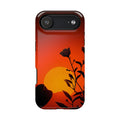 iPhone Bloom and Leaf Dark Gothic Ink Slim Everyday Designer Case · iPhone Case