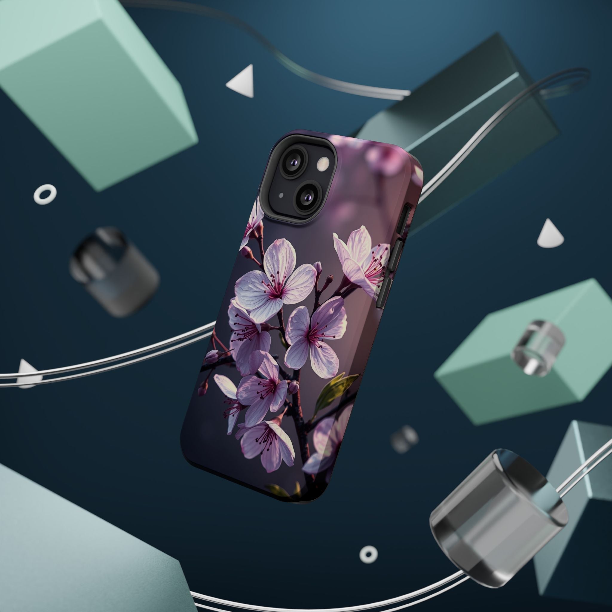 iPhone Cherry Blossom Enchanted Art Artistic Everyday Cas Slim Snap Case · iPhon