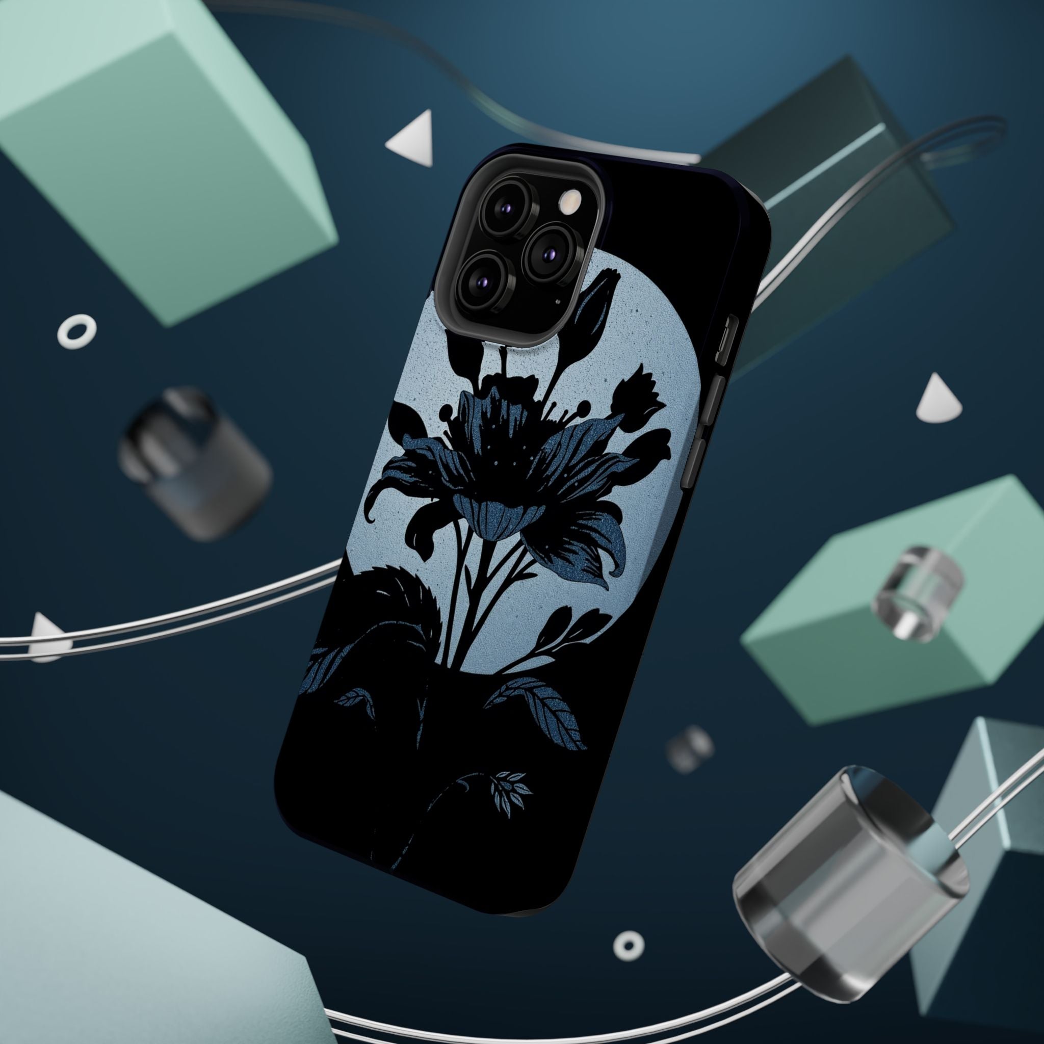 iPhone Radiant Floral Silhouette Design Slim Everyday Designer Case · iPhone Cas
