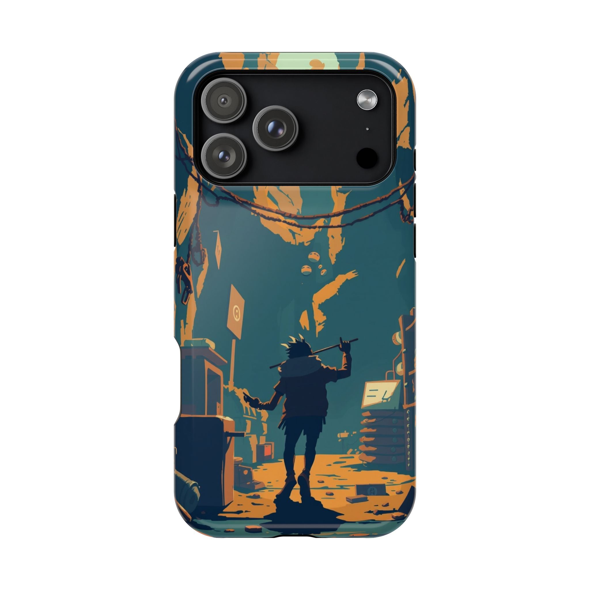 iPhone Mustard And Rust Unhinged in a Cute Way Soft Finish Everyday Case · iPhon