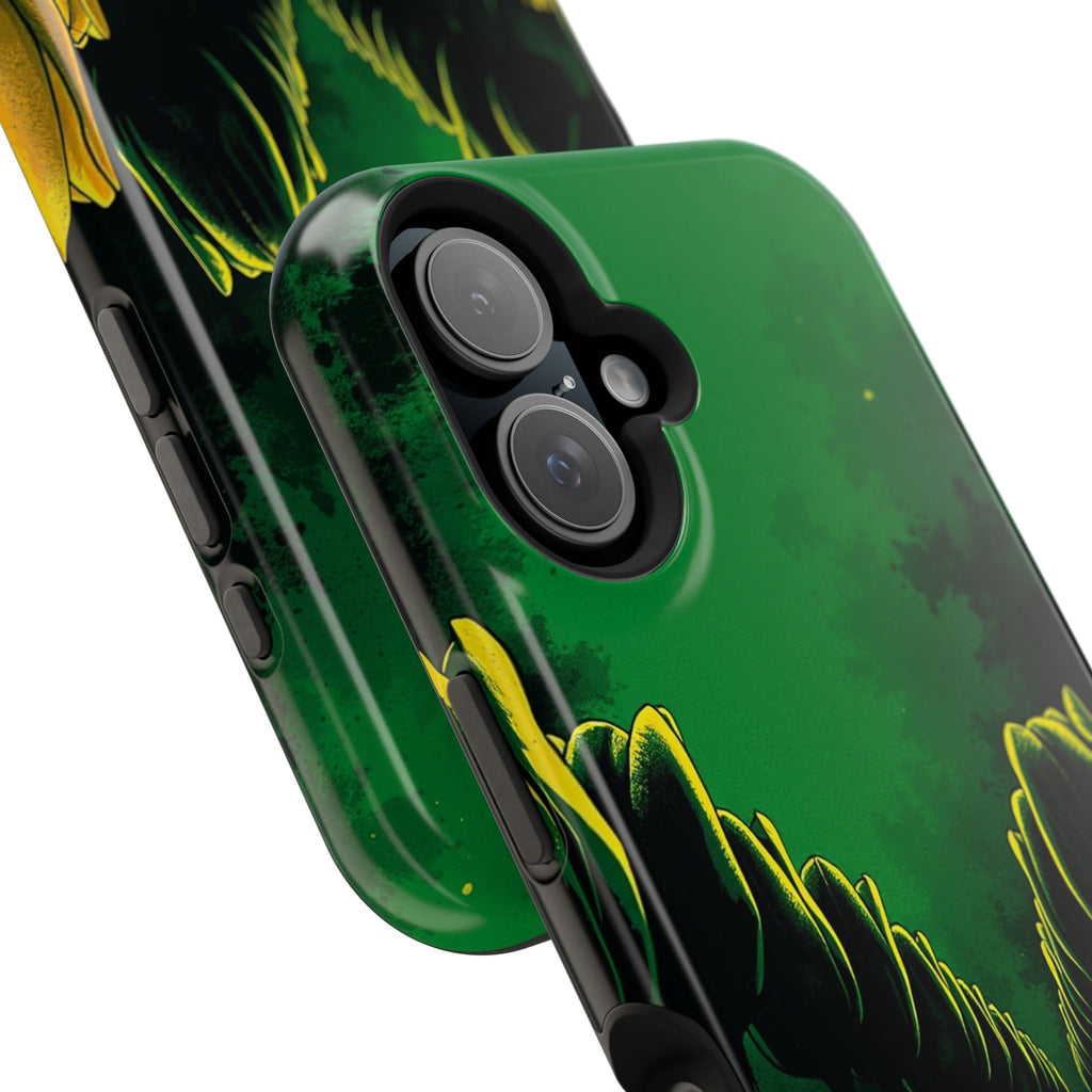 iPhone Tulip Row Emerald Green And Gold Slim Snap Case · iPhone Case