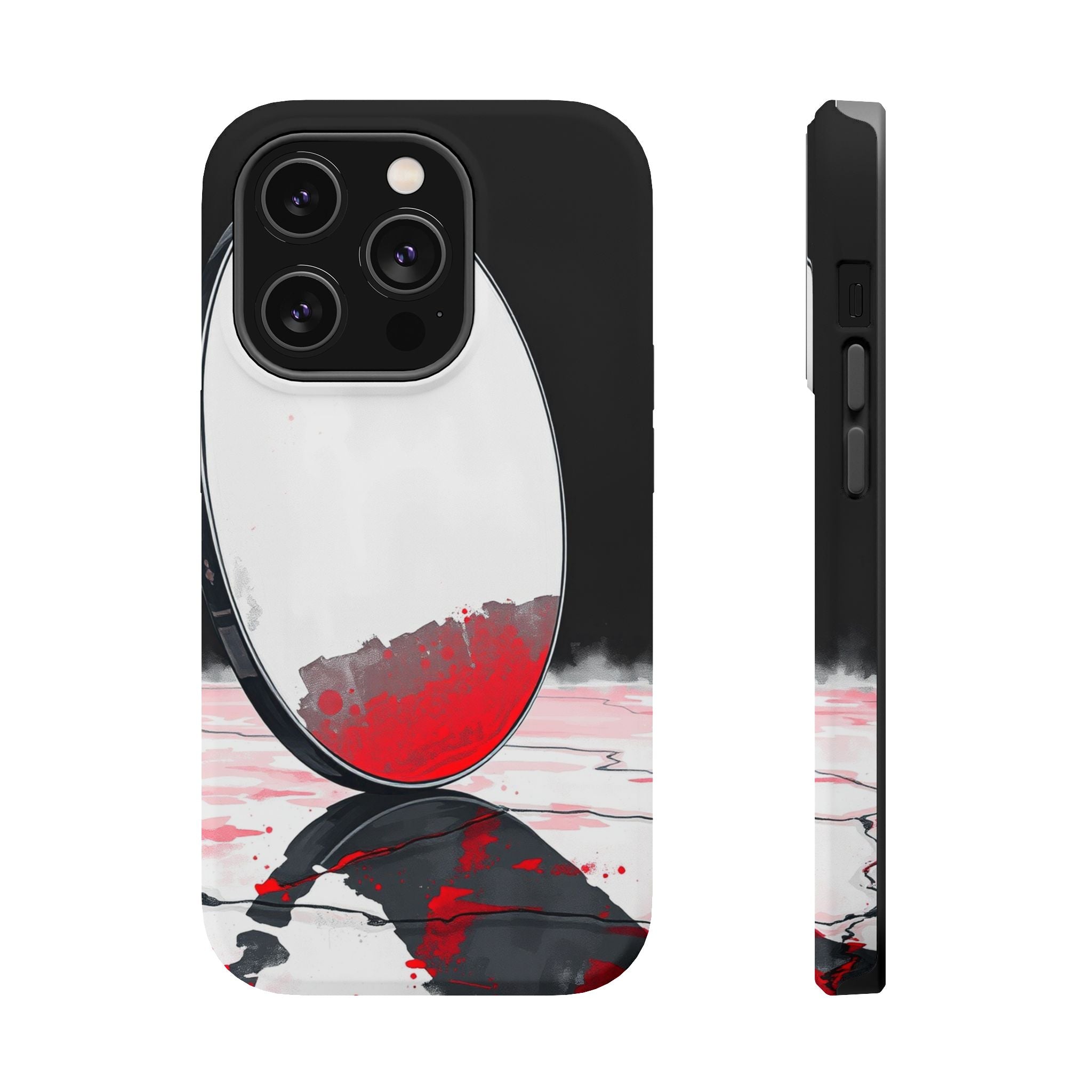 iPhone Earthy Salt Flat Mirror Design Slim Everyday Designer Case · iPhone Case