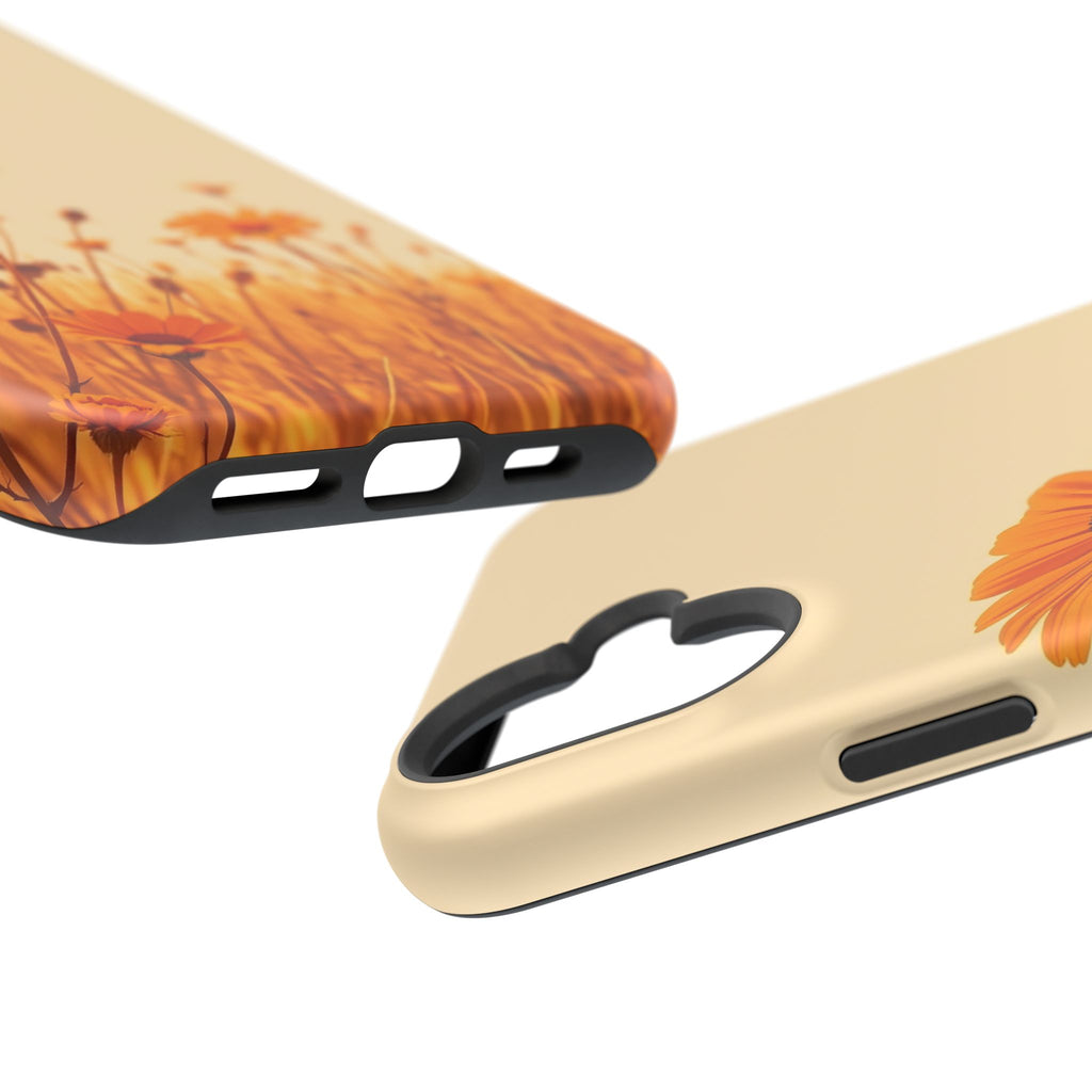 iPhone Wildflower Field Minimalist Line Art Slim Everyday Designer Case · iPhone