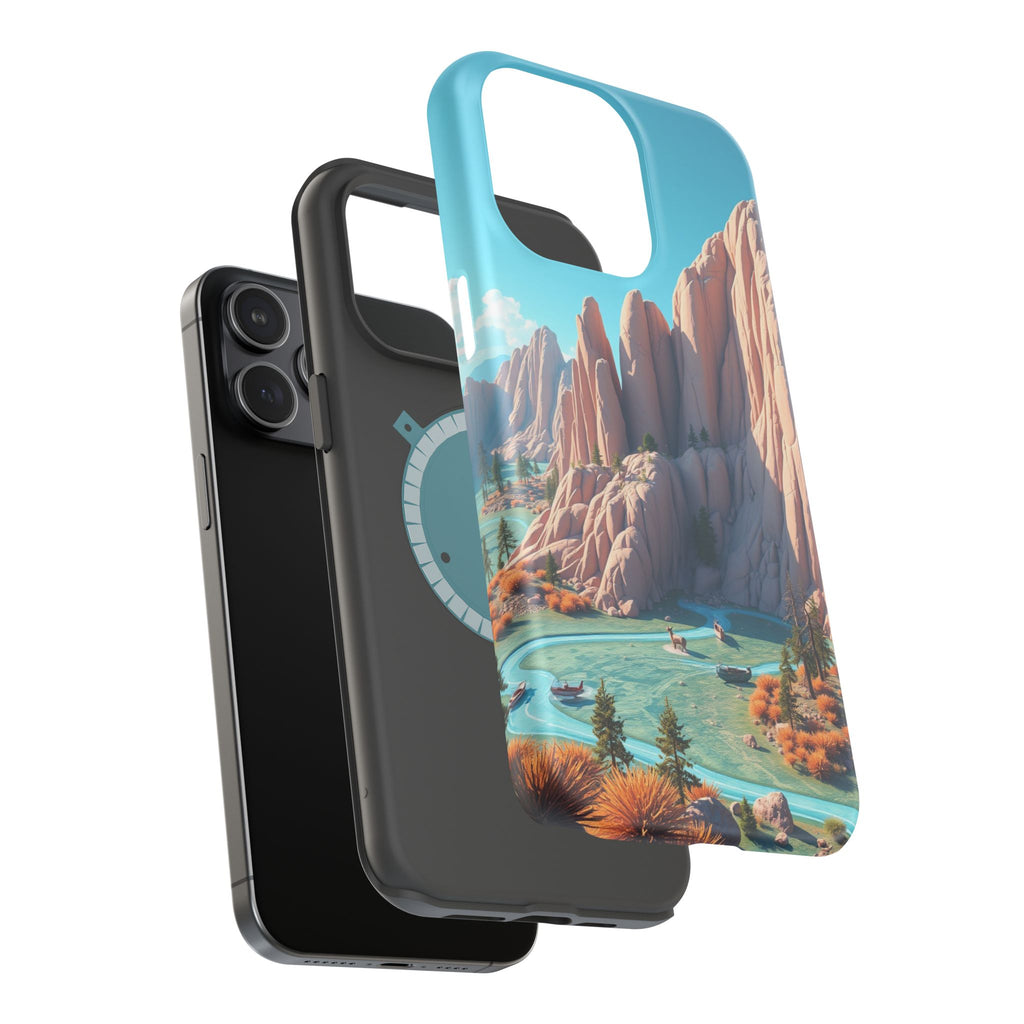 iPhone Pine Ridge Electric Art Slim Everyday Designer Case · iPhone Case