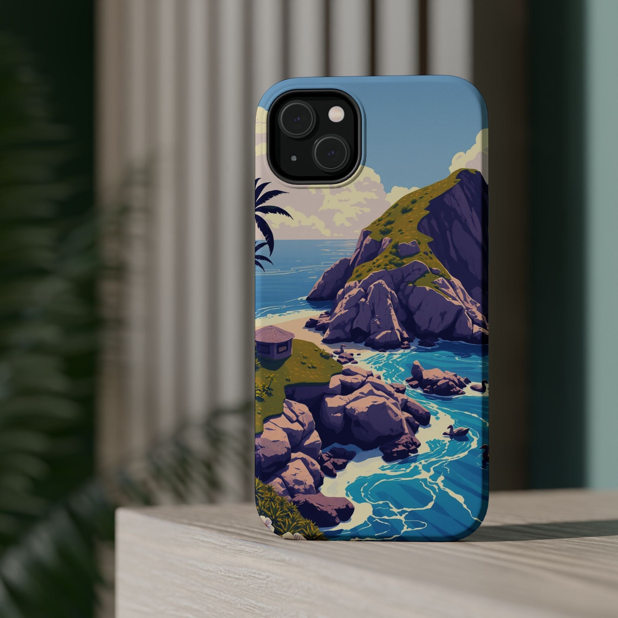 iPhone Vibrant Hibiscus Coast Design Slim Everyday Designer Case · iPhone Case